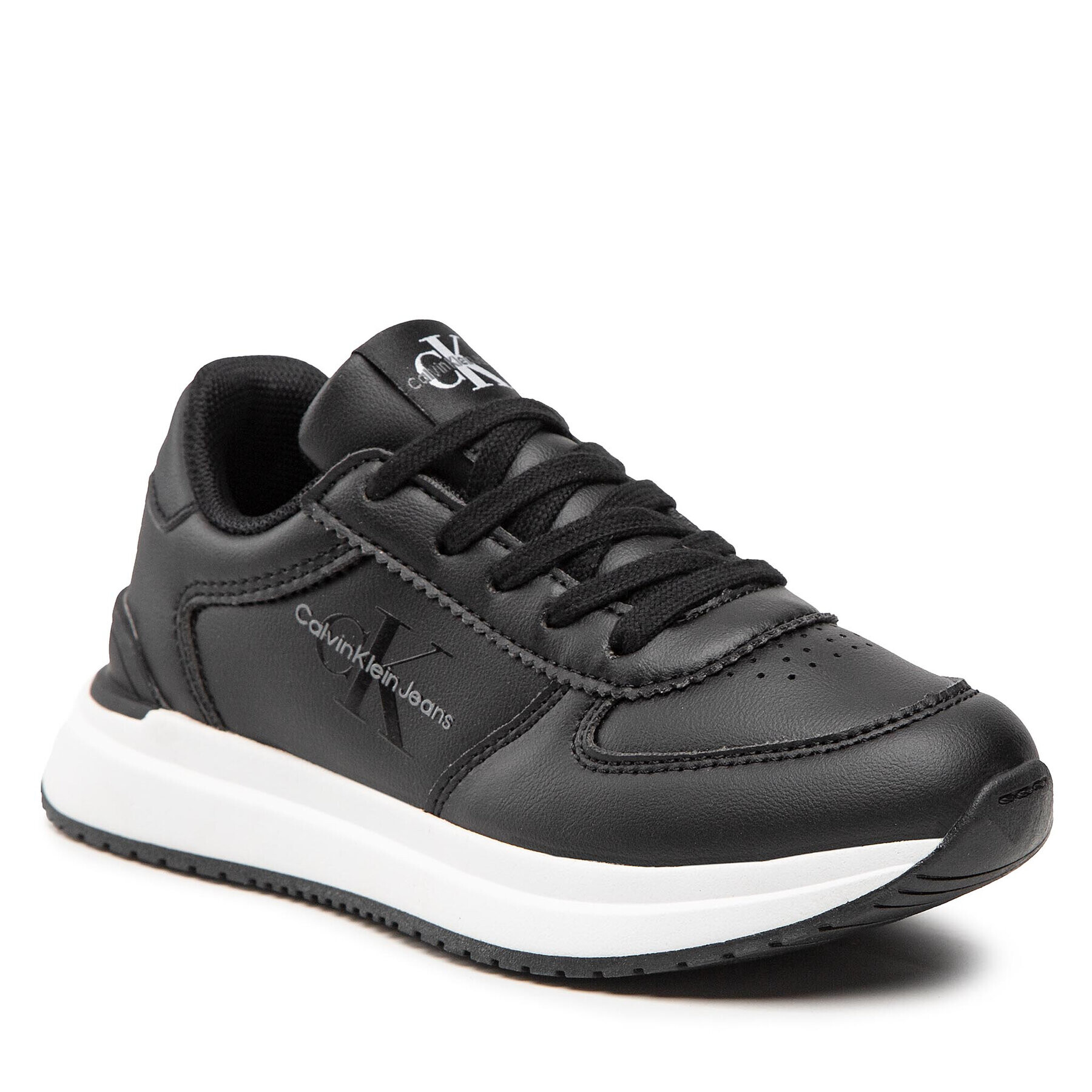 Calvin Klein Jeans Sneakersy Low Cut Lace-Up Sneaker V3B9-80380-1355 Černá - Pepit.cz