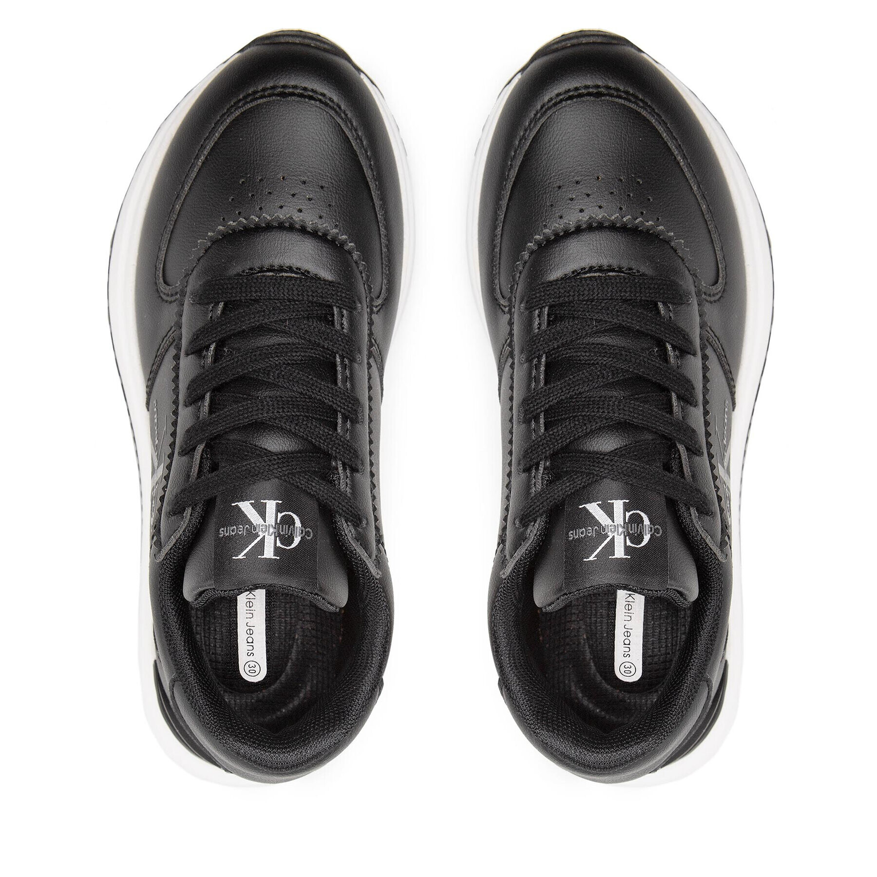 Calvin Klein Jeans Sneakersy Low Cut Lace-Up Sneaker V3B9-80380-1355 Černá - Pepit.cz