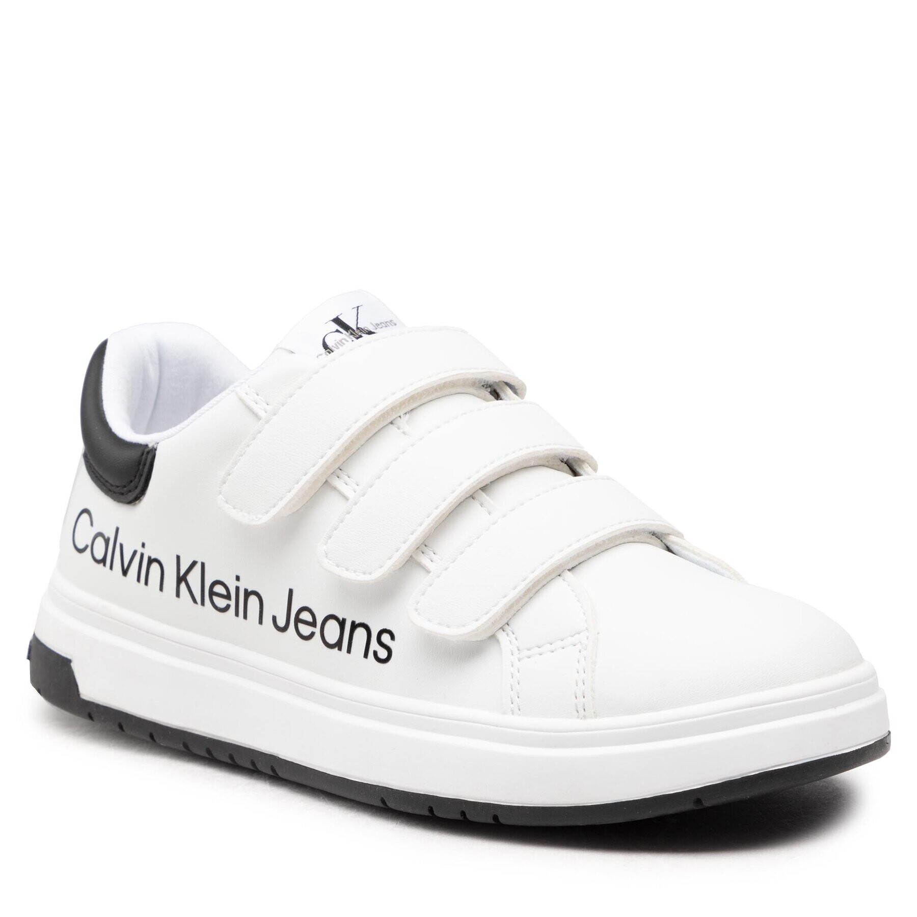 Calvin Klein Jeans Sneakersy Low Cut Lace-Up Sneaker V3X9-80335-1355 S Bílá - Pepit.cz