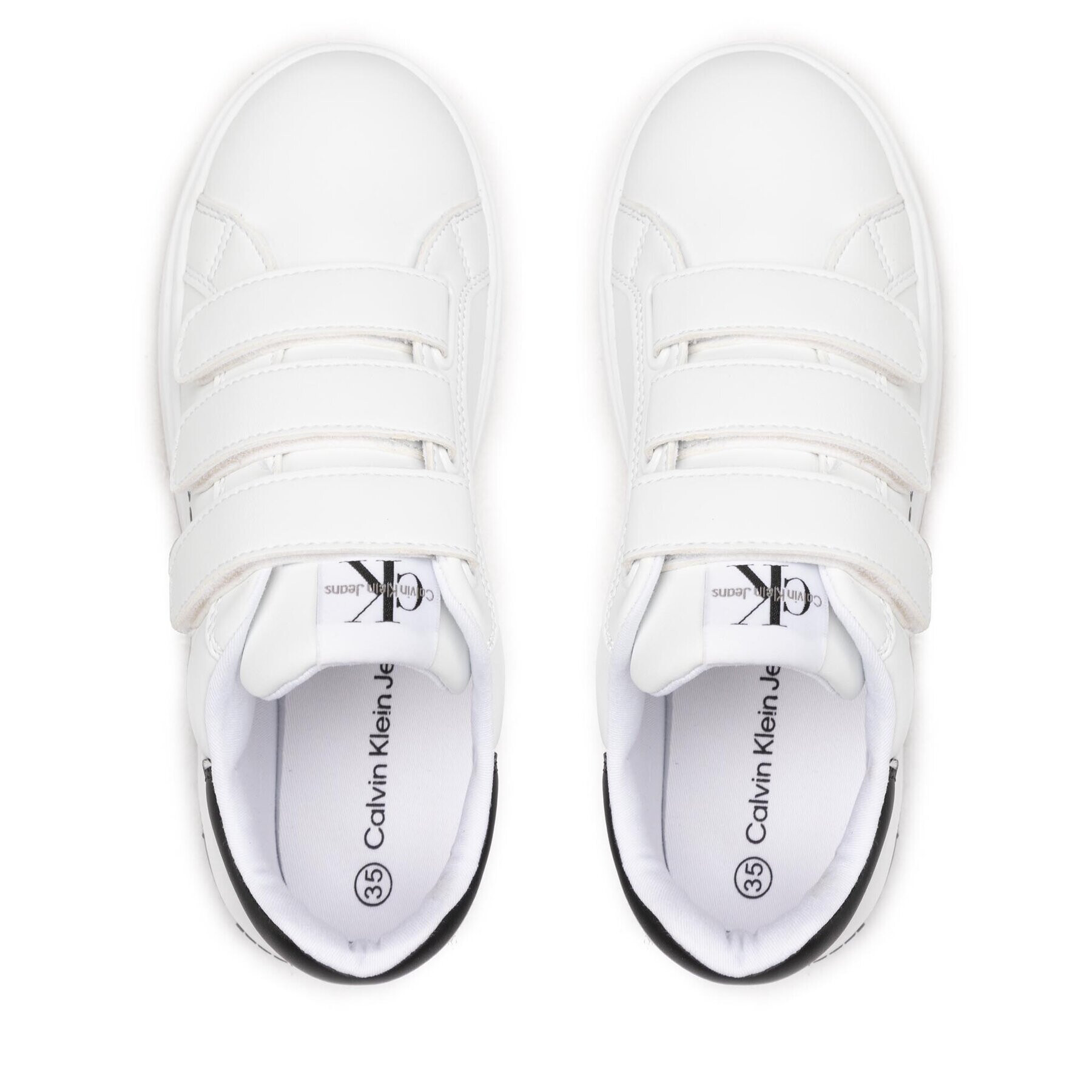 Calvin Klein Jeans Sneakersy Low Cut Lace-Up Sneaker V3X9-80335-1355 S Bílá - Pepit.cz