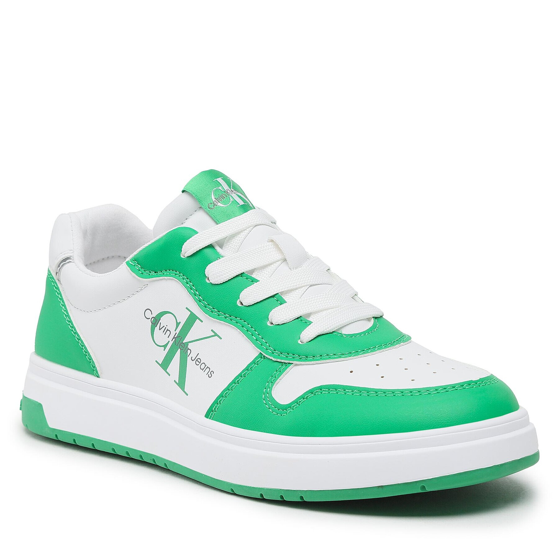 Calvin Klein Jeans Sneakersy Low Cut Lace-Up Sneaker V3X9-80552-1355 M Bílá - Pepit.cz