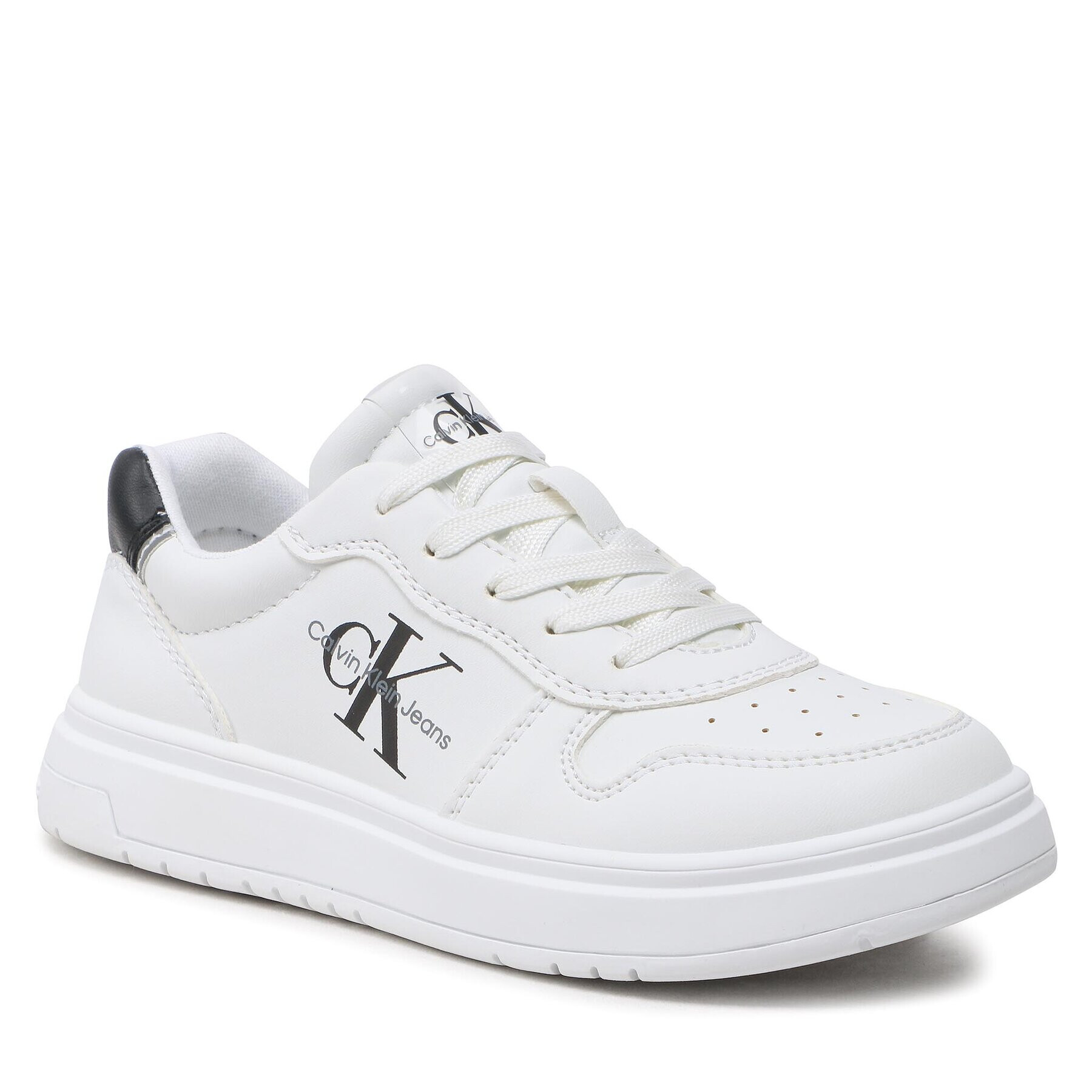 Calvin Klein Jeans Sneakersy Low Cut Lace-Up Sneaker V3X9-80553-1355 M Bílá - Pepit.cz