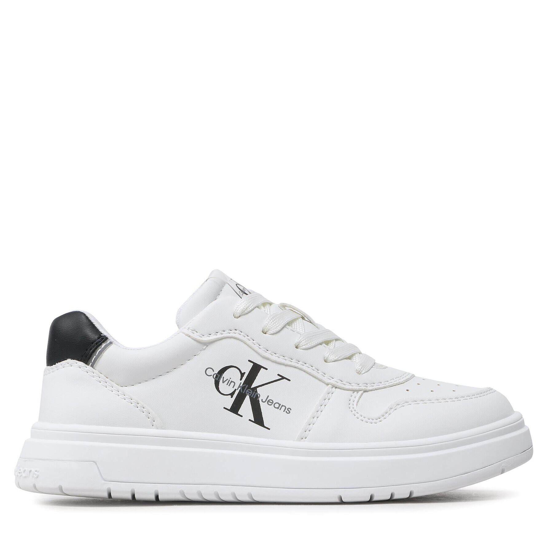 Calvin Klein Jeans Sneakersy Low Cut Lace-Up Sneaker V3X9-80553-1355 M Bílá - Pepit.cz