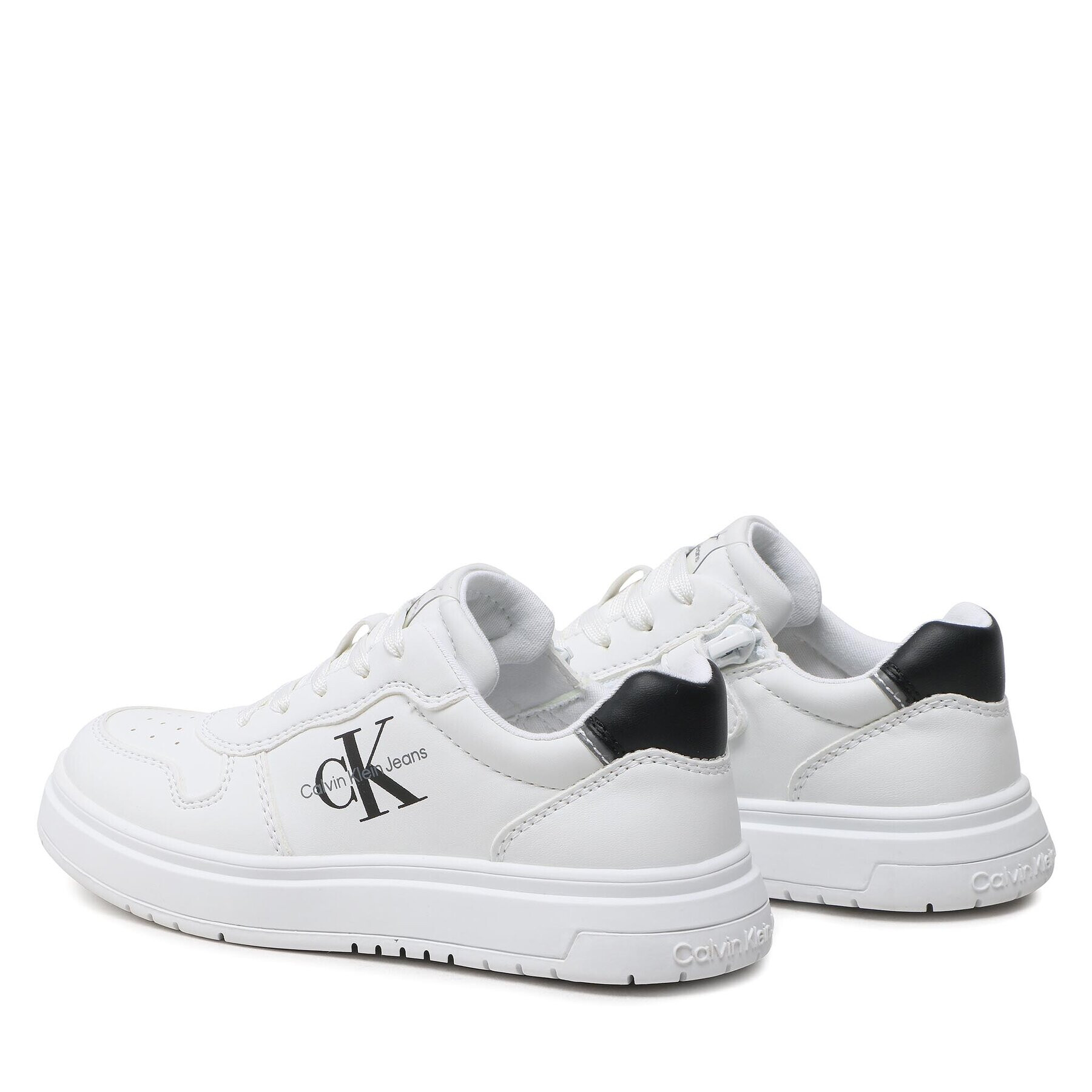 Calvin Klein Jeans Sneakersy Low Cut Lace-Up Sneaker V3X9-80553-1355 M Bílá - Pepit.cz