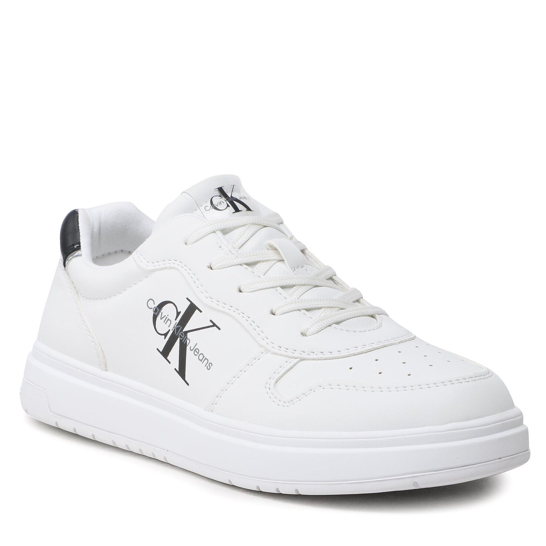 Calvin Klein Jeans Sneakersy Low Cut Lace-Up Sneaker V3X9-80553-1355 S Bílá - Pepit.cz