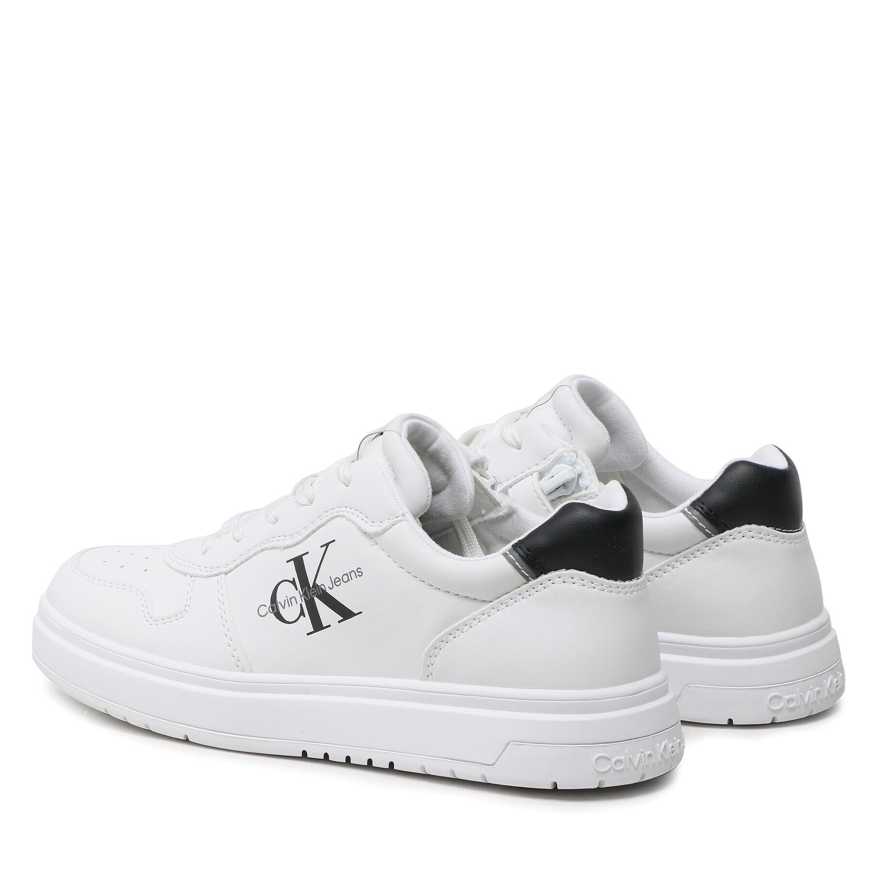 Calvin Klein Jeans Sneakersy Low Cut Lace-Up Sneaker V3X9-80553-1355 S Bílá - Pepit.cz