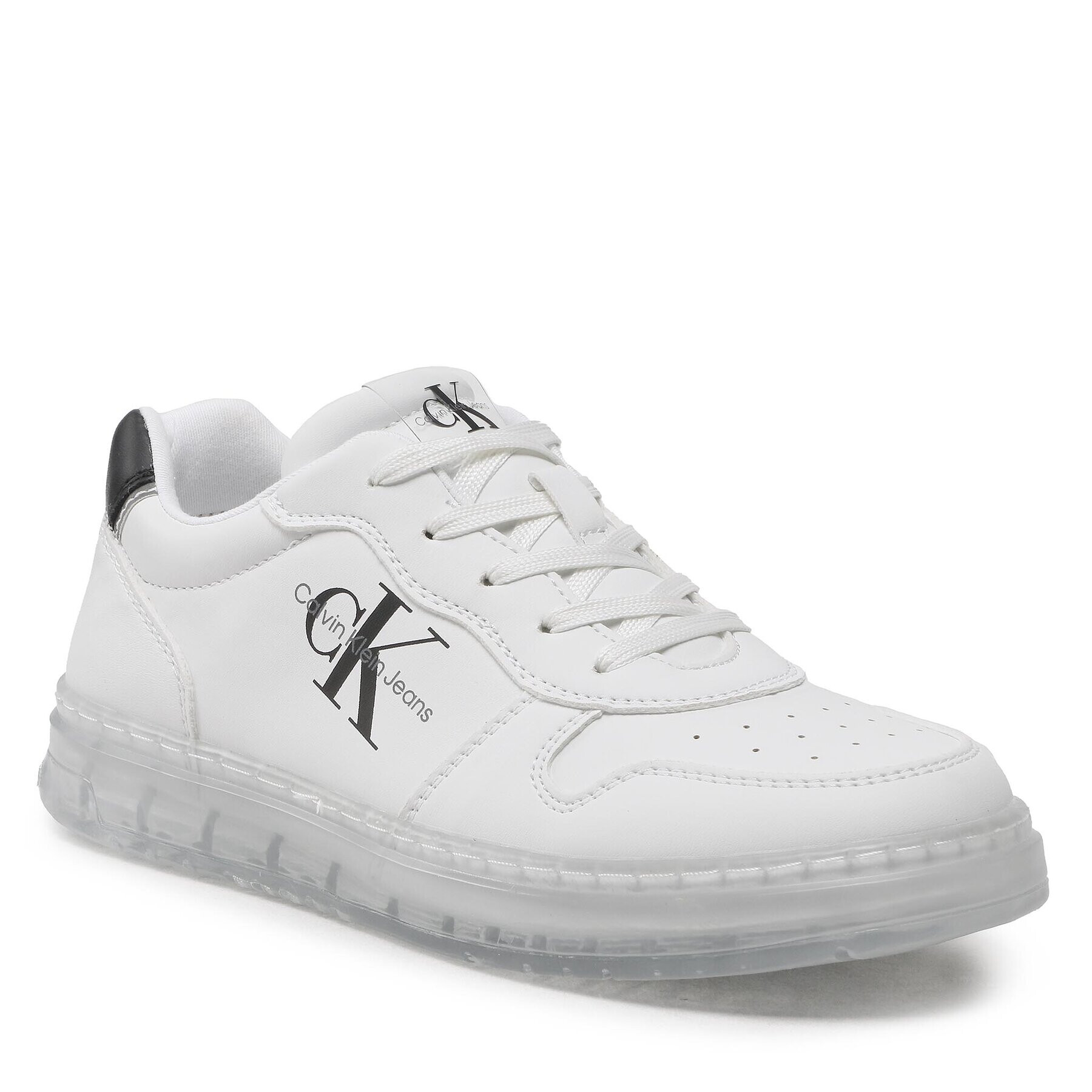 Calvin Klein Jeans Sneakersy Low Cut Lace-Up Sneaker V3X9-80554-1355 S Bílá - Pepit.cz