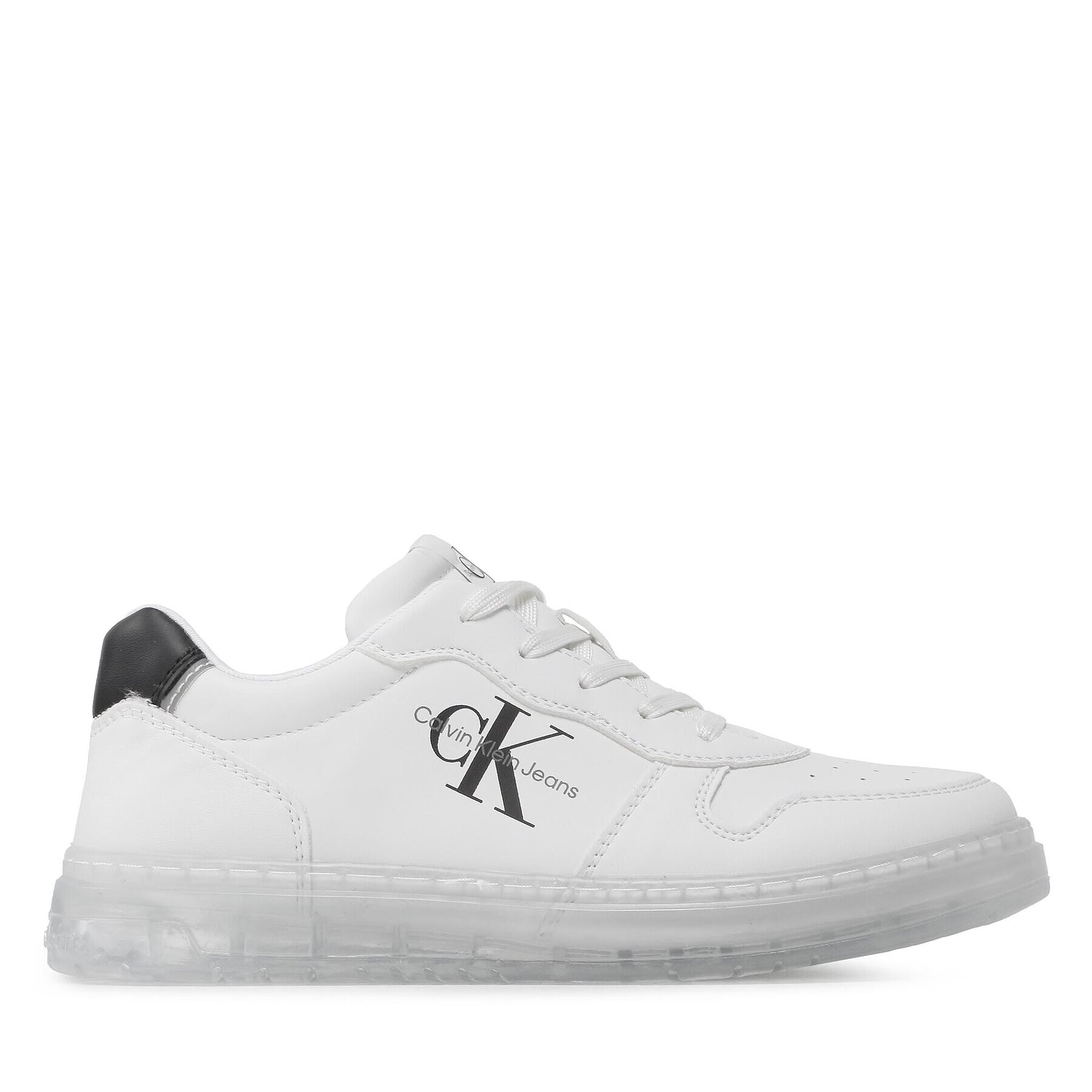 Calvin Klein Jeans Sneakersy Low Cut Lace-Up Sneaker V3X9-80554-1355 S Bílá - Pepit.cz