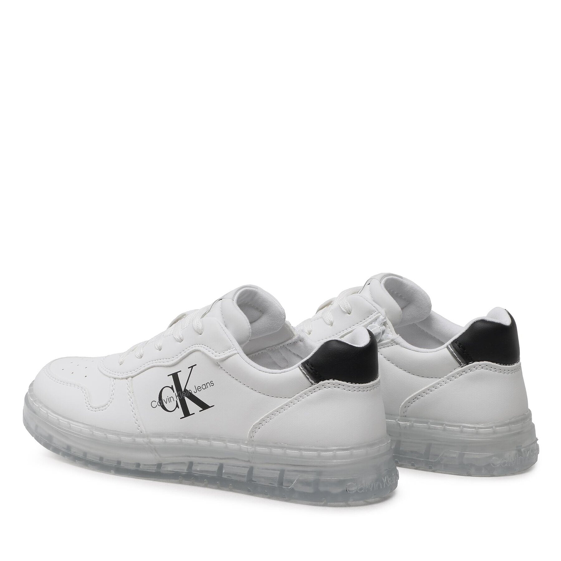 Calvin Klein Jeans Sneakersy Low Cut Lace-Up Sneaker V3X9-80554-1355 S Bílá - Pepit.cz