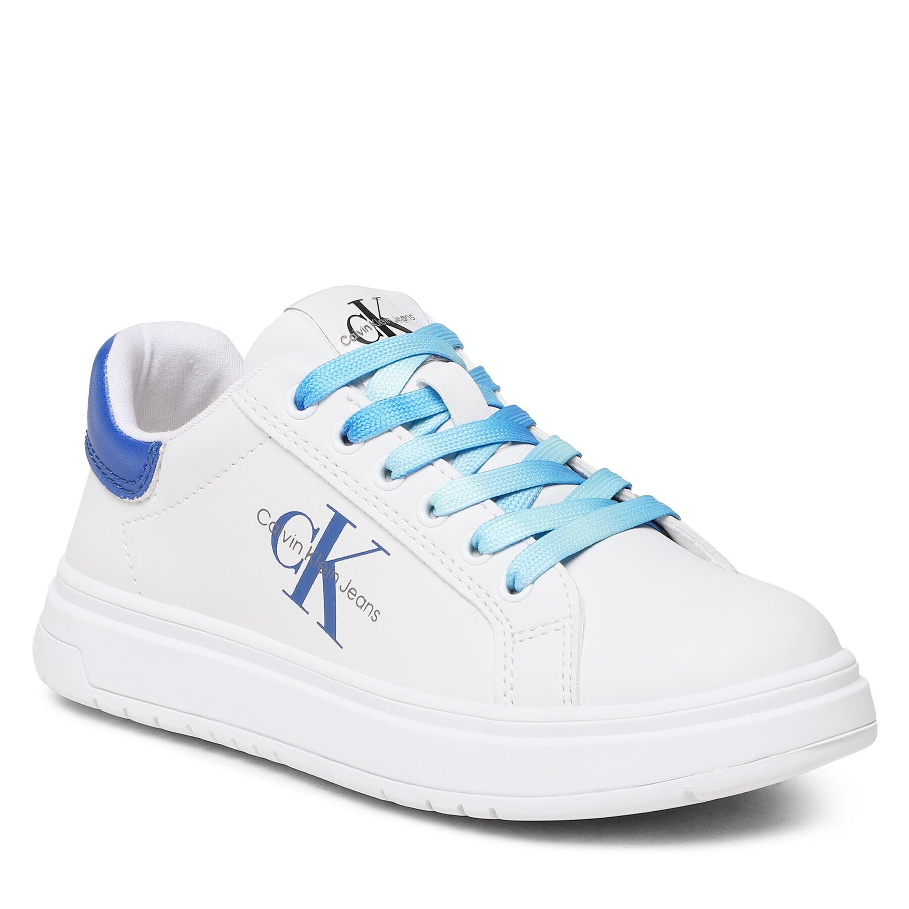 Calvin Klein Jeans Sneakersy Low Cut Lace-Up Sneaker V3X9-80556-1355 M Bílá - Pepit.cz