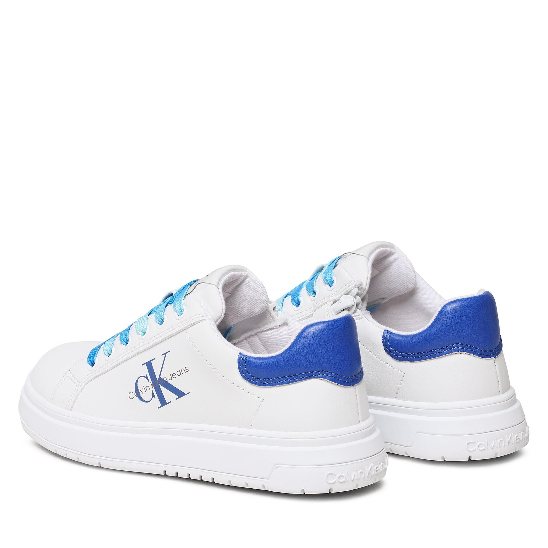 Calvin Klein Jeans Sneakersy Low Cut Lace-Up Sneaker V3X9-80556-1355 M Bílá - Pepit.cz