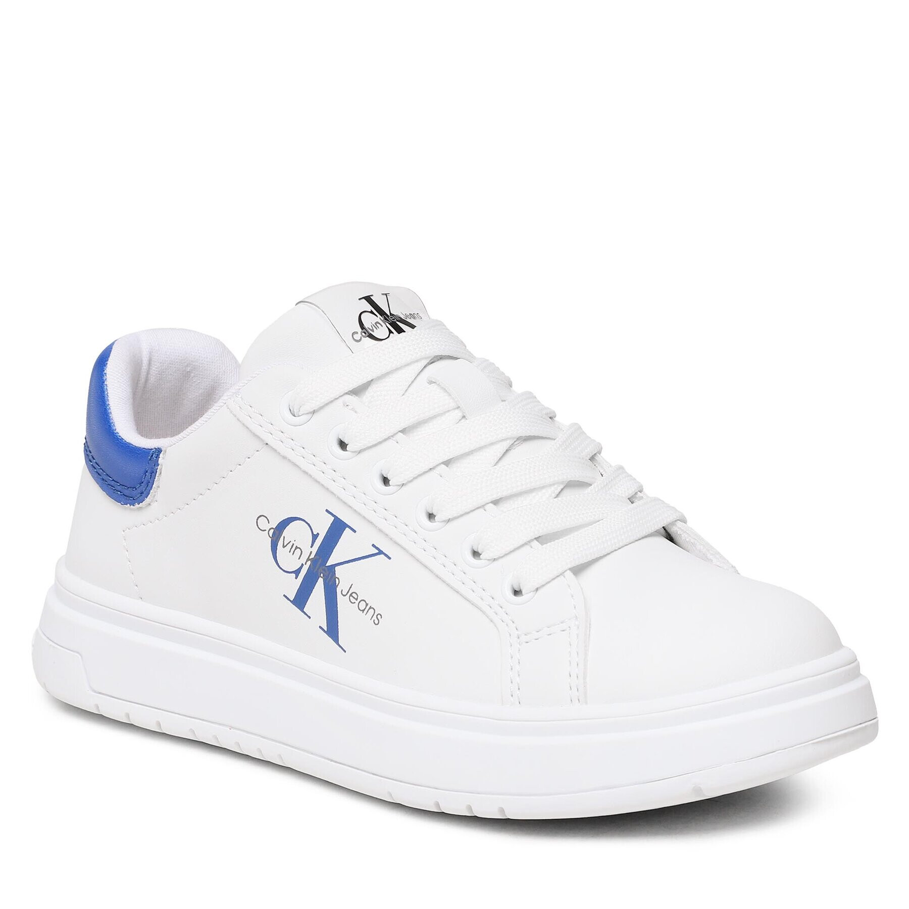 Calvin Klein Jeans Sneakersy Low Cut Lace-Up Sneaker V3X9-80556-1355 M Bílá - Pepit.cz