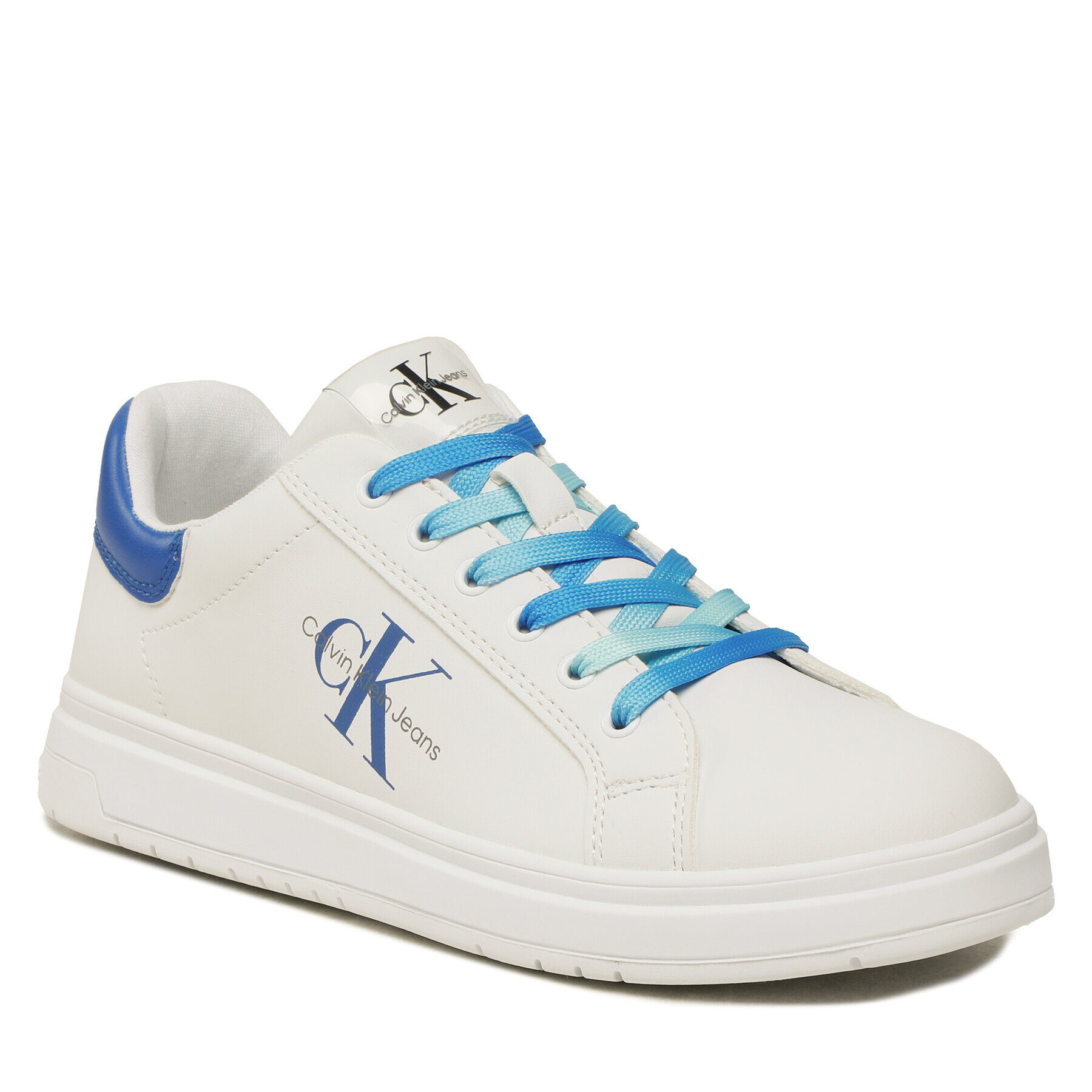 Calvin Klein Jeans Sneakersy Low Cut Lace-Up Sneaker V3X9-80556-1355 S Bílá - Pepit.cz