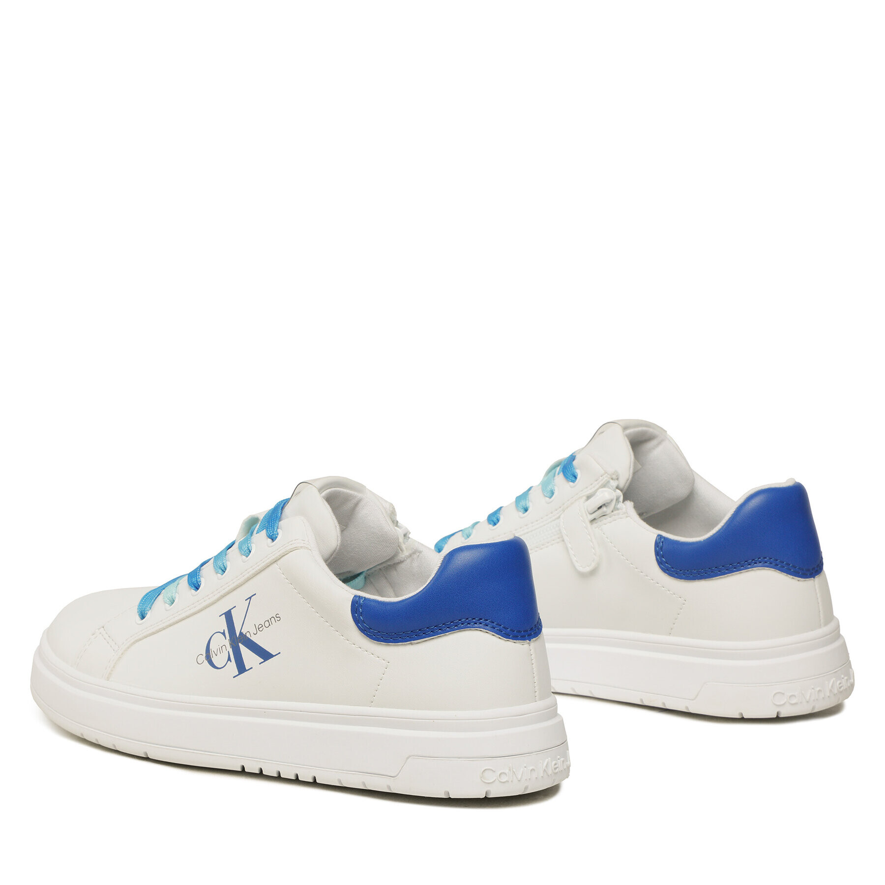 Calvin Klein Jeans Sneakersy Low Cut Lace-Up Sneaker V3X9-80556-1355 S Bílá - Pepit.cz