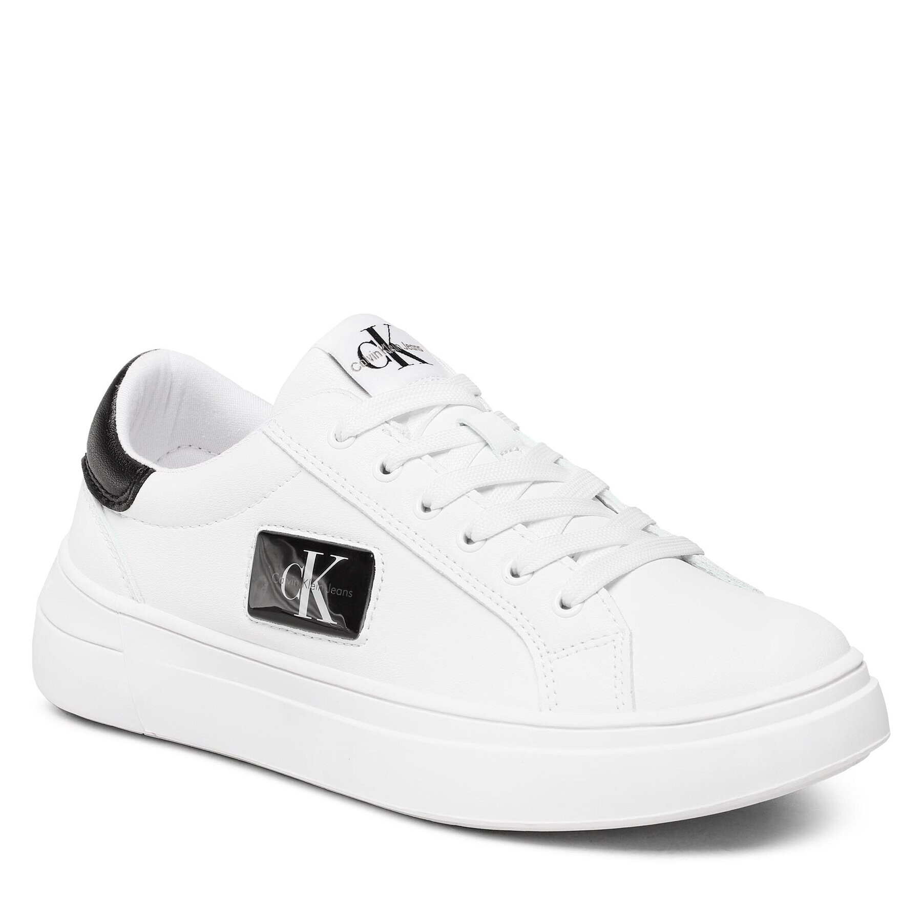 Calvin Klein Jeans Sneakersy Low Cut Lace-Up Sneaker V3X9-80562-1355 S Bílá - Pepit.cz