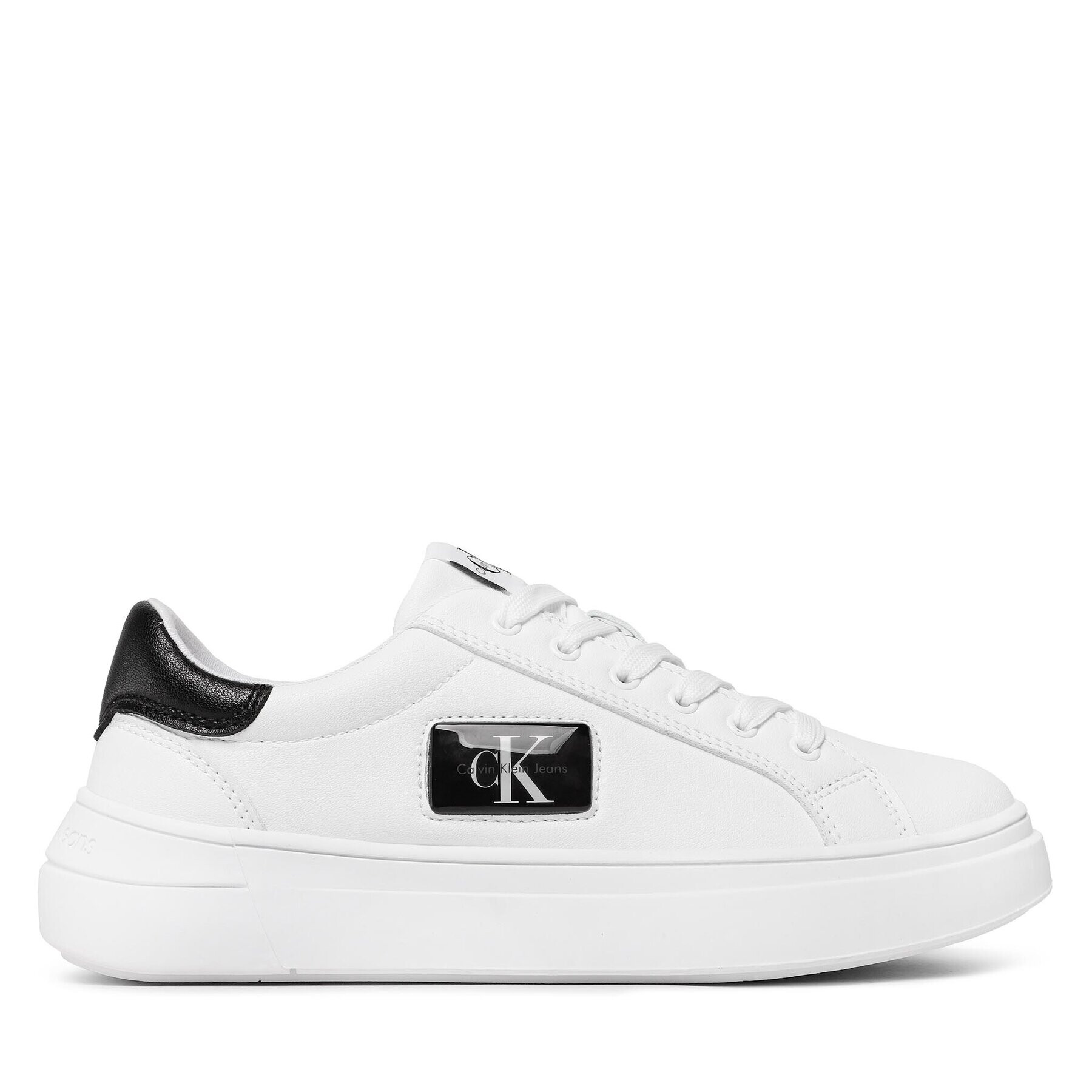 Calvin Klein Jeans Sneakersy Low Cut Lace-Up Sneaker V3X9-80562-1355 S Bílá - Pepit.cz