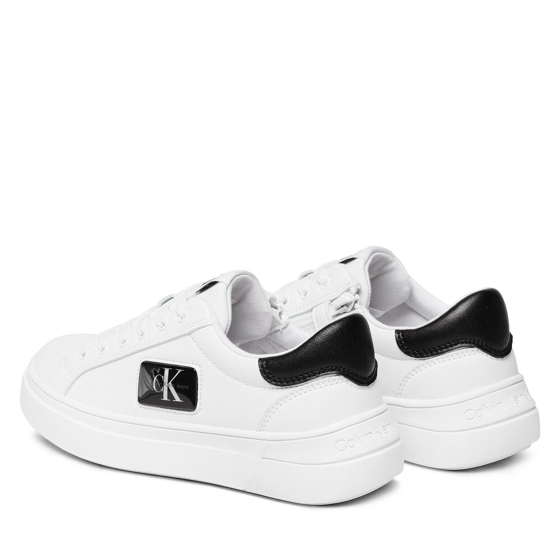 Calvin Klein Jeans Sneakersy Low Cut Lace-Up Sneaker V3X9-80562-1355 S Bílá - Pepit.cz