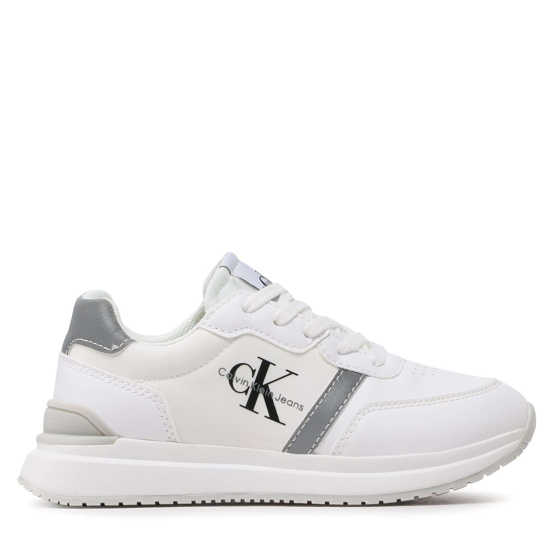 Calvin Klein Jeans Sneakersy Low Cut Lace-Up Sneaker V3X9-80580-1594 M Bílá - Pepit.cz