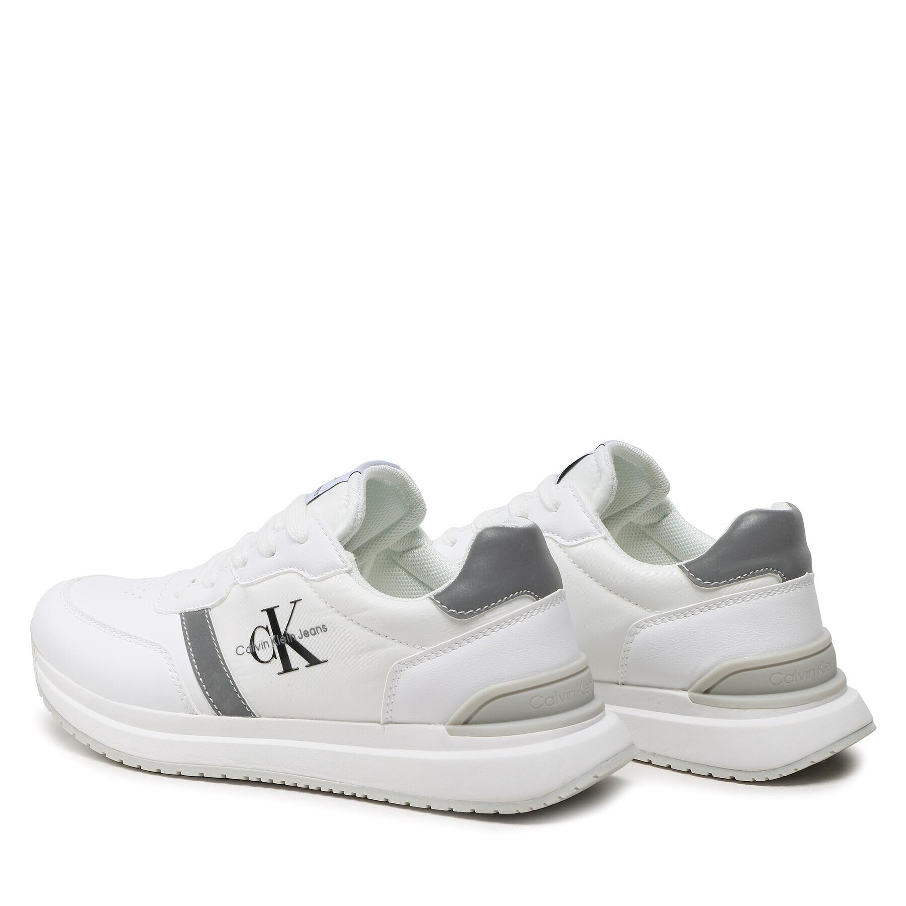 Calvin Klein Jeans Sneakersy Low Cut Lace-Up Sneaker V3X9-80580-1594 S Bílá - Pepit.cz