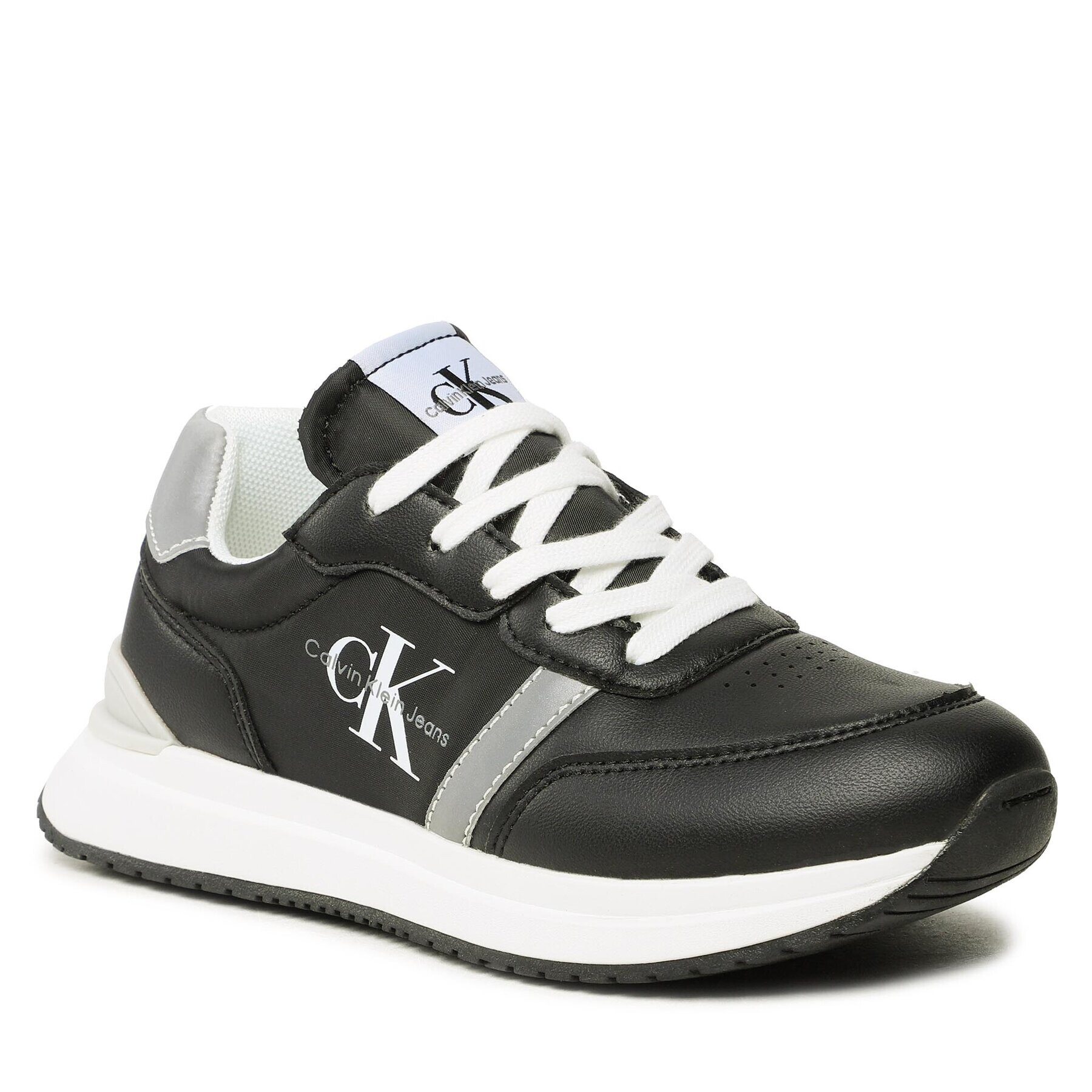 Calvin Klein Jeans Sneakersy Low Cut Lace-Up Sneaker V3X9-80580-1594 S Černá - Pepit.cz