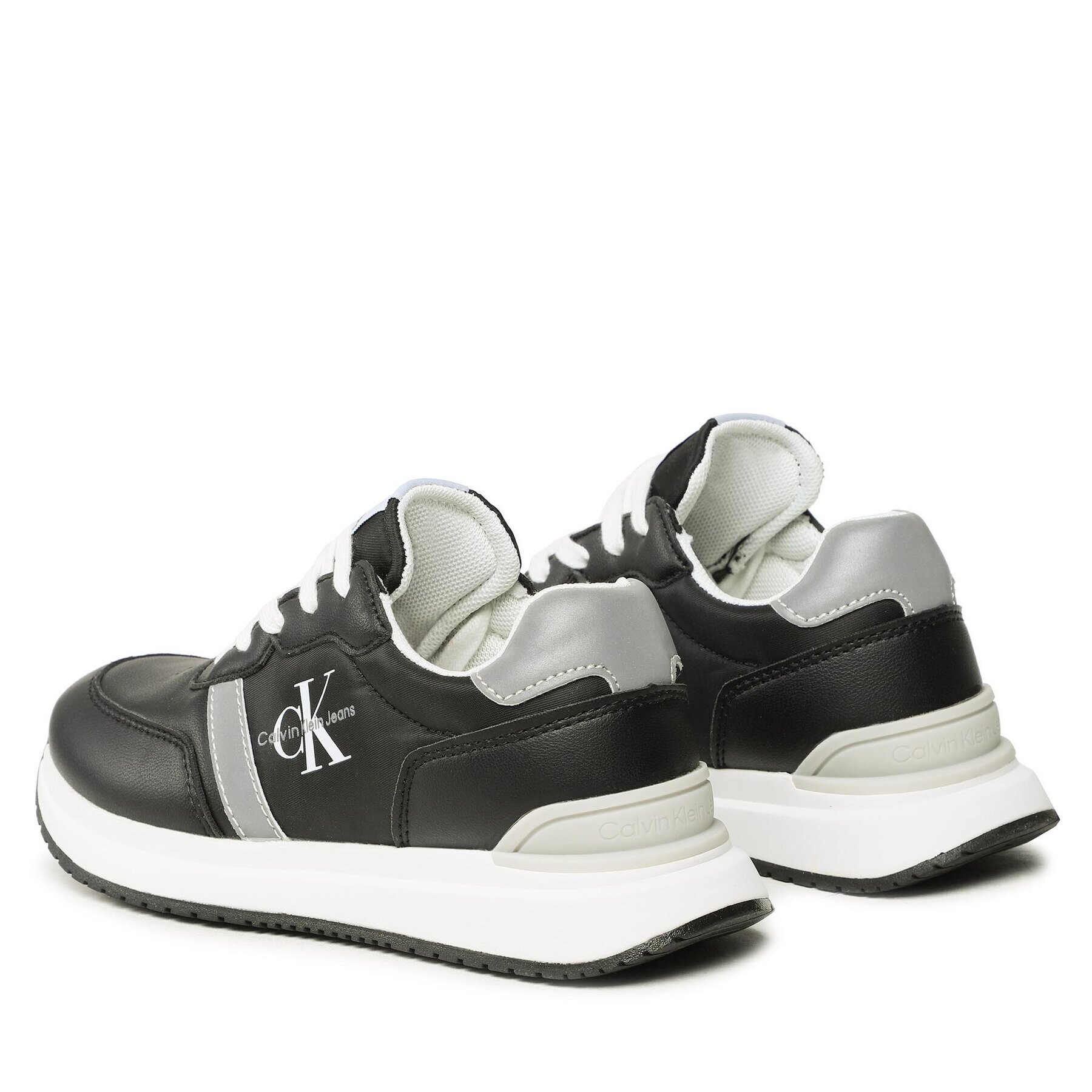 Calvin Klein Jeans Sneakersy Low Cut Lace-Up Sneaker V3X9-80580-1594 S Černá - Pepit.cz