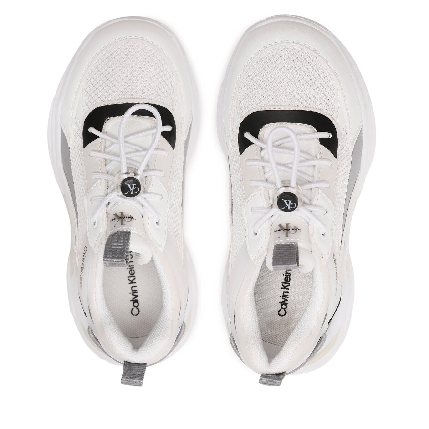 Calvin Klein Jeans Sneakersy Low Cut Lace-Up Sneaker V3X9-80600-1594 M Bílá - Pepit.cz