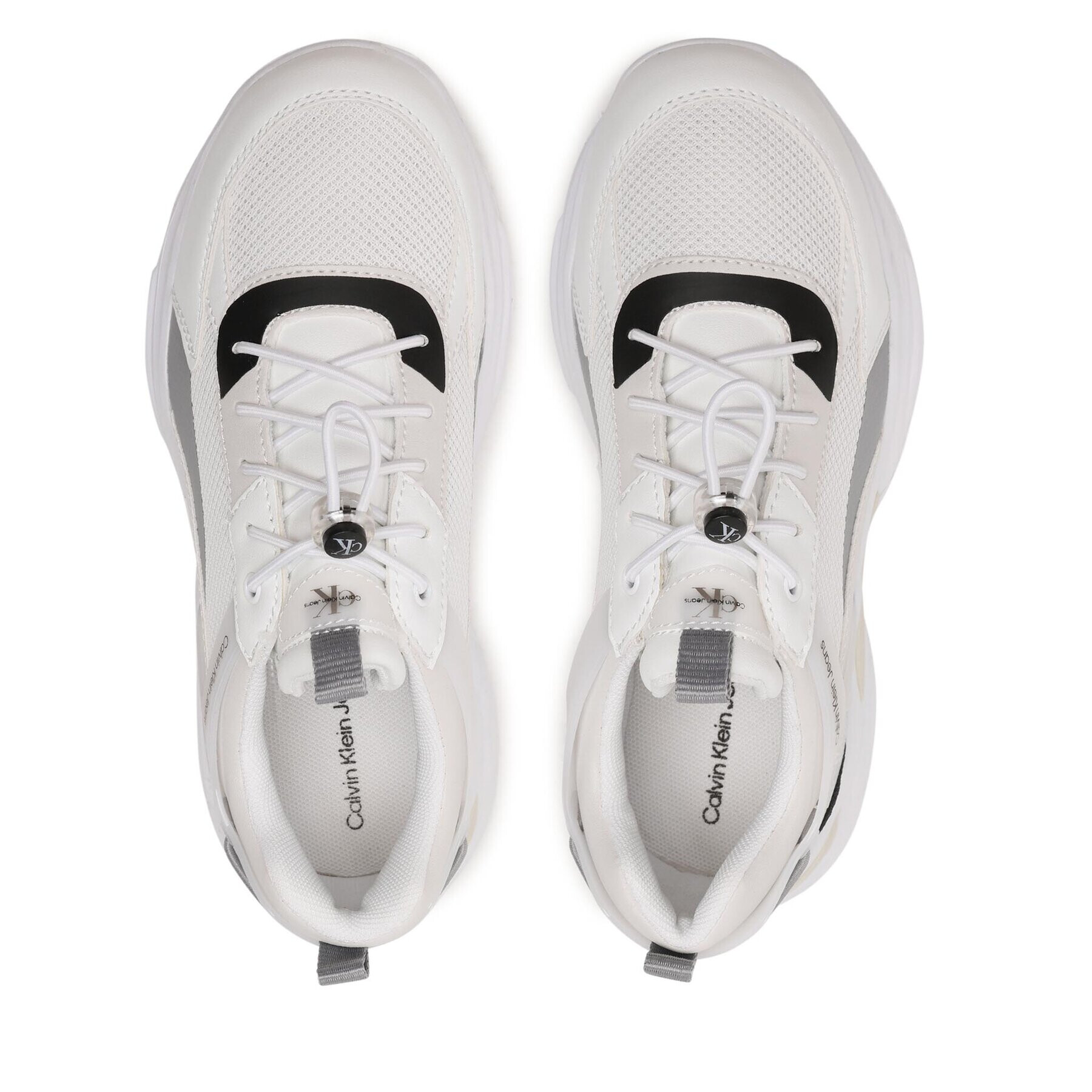 Calvin Klein Jeans Sneakersy Low Cut Lace-Up Sneaker V3X9-80600-1594 S Bílá - Pepit.cz