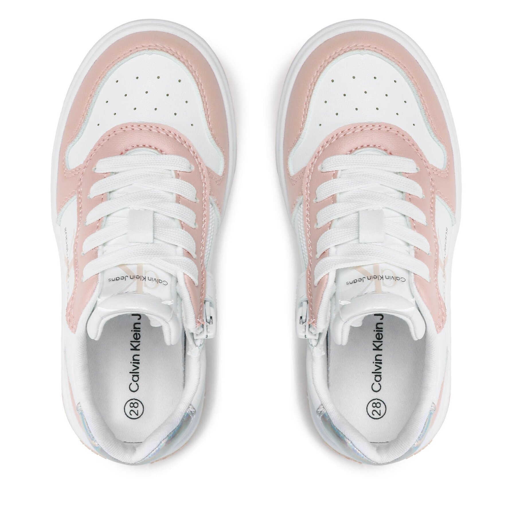 Calvin Klein Jeans Sneakersy Low Cut Lace-Up V3A9-80473-1355 Bílá - Pepit.cz