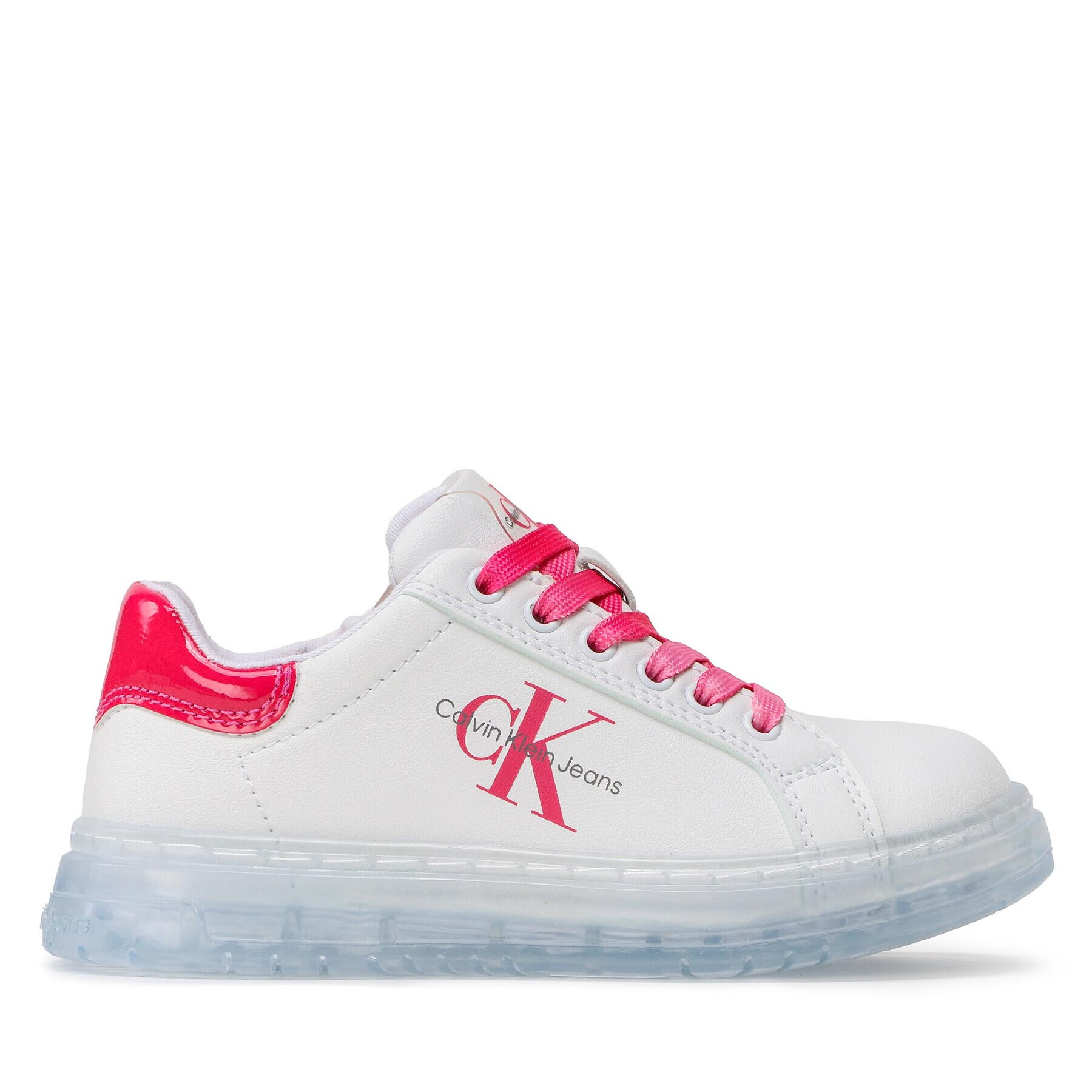 Calvin Klein Jeans Sneakersy Low Cut Lace-Up V3A9-80474-1434 Bílá - Pepit.cz