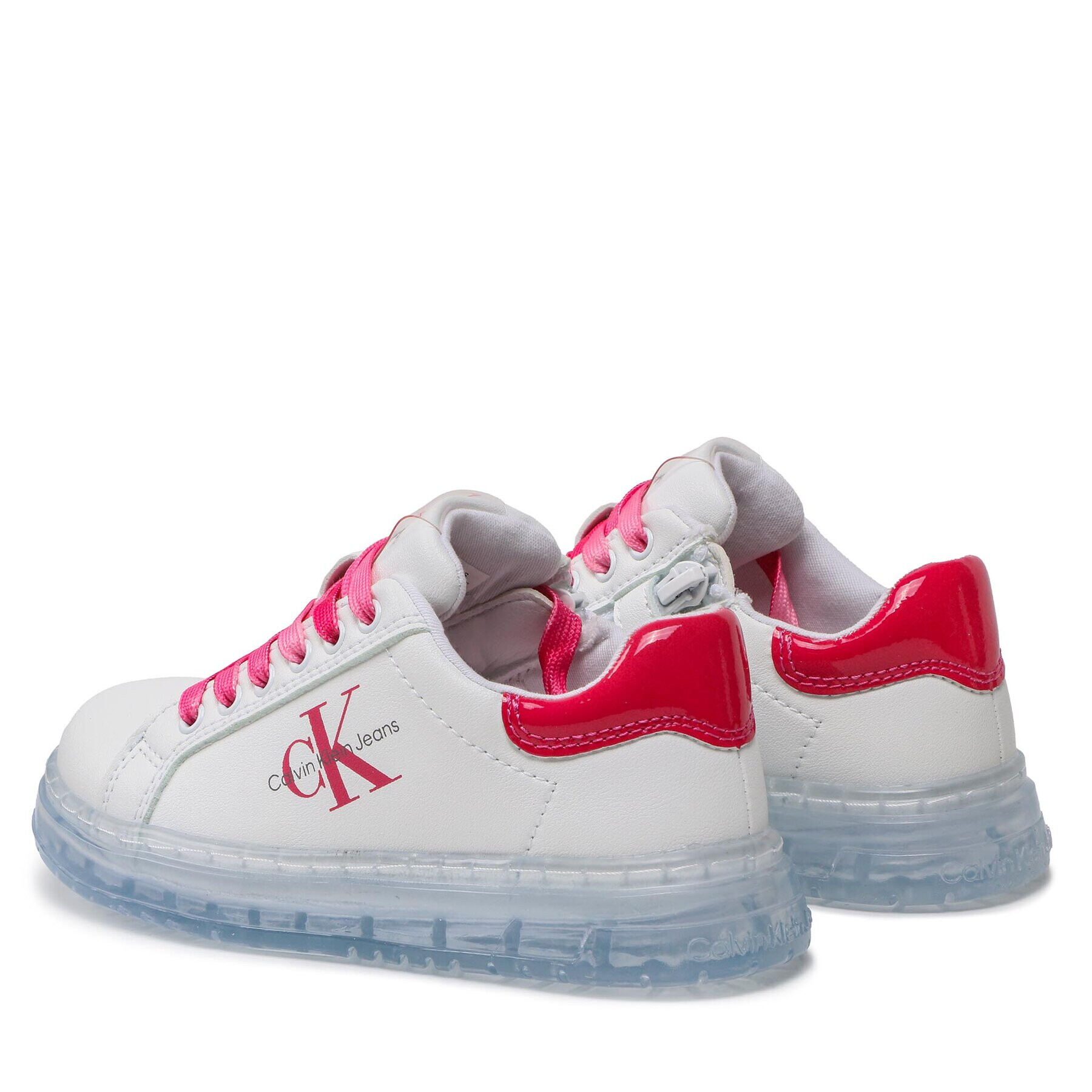 Calvin Klein Jeans Sneakersy Low Cut Lace-Up V3A9-80474-1434 Bílá - Pepit.cz