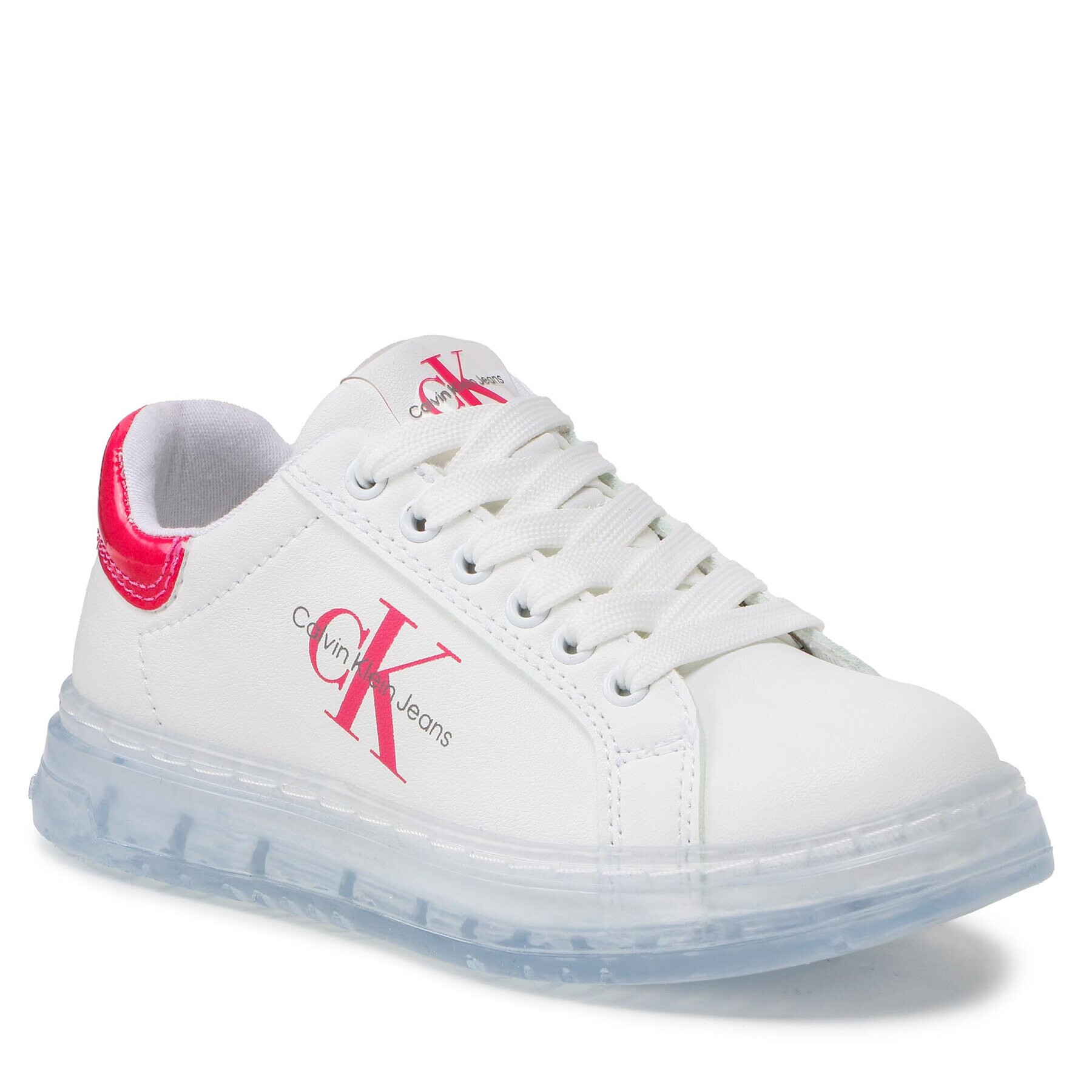 Calvin Klein Jeans Sneakersy Low Cut Lace-Up V3A9-80474-1434 Bílá - Pepit.cz