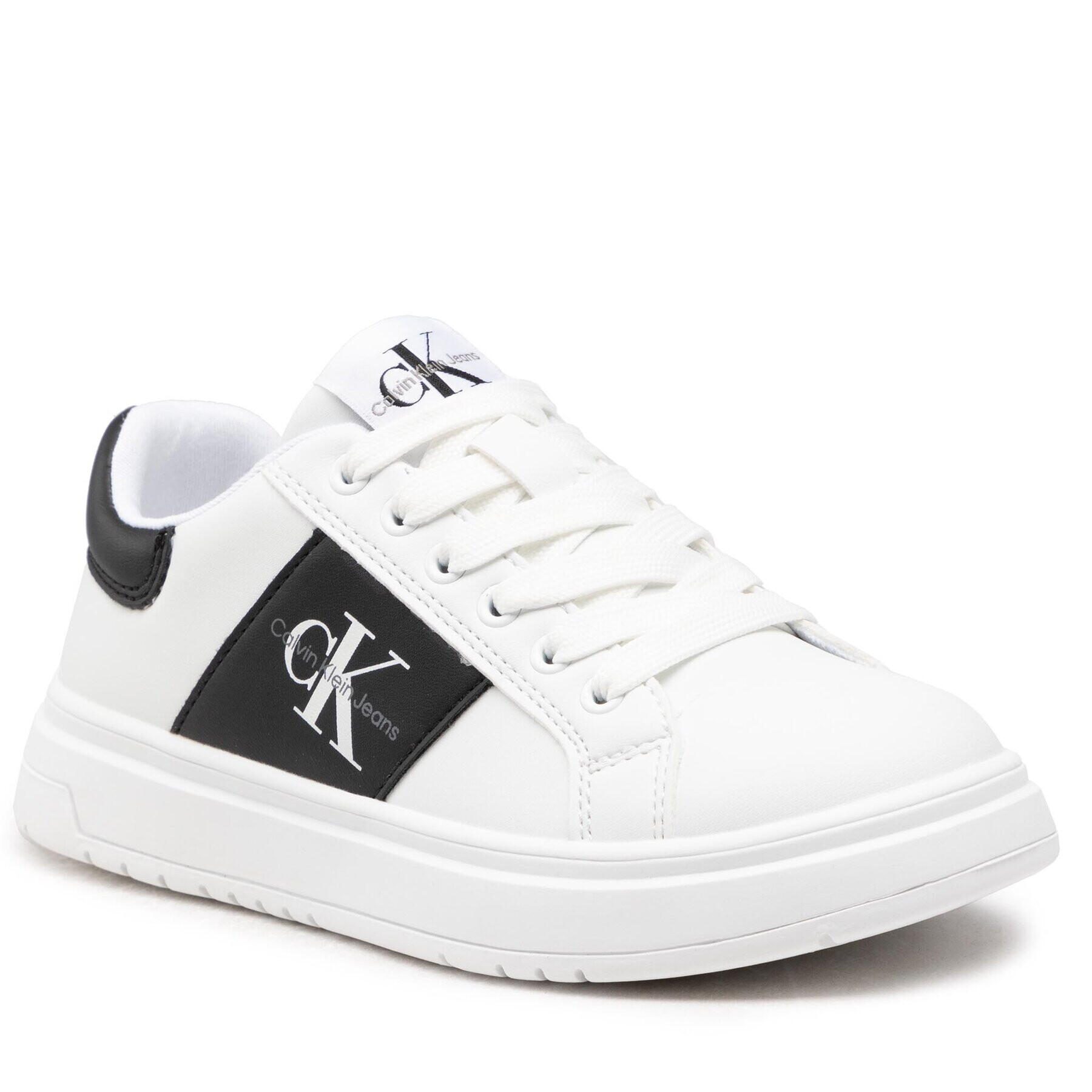 Calvin Klein Jeans Sneakersy Low Cut Lace-Up V3X9-80338-1355 M Bílá - Pepit.cz