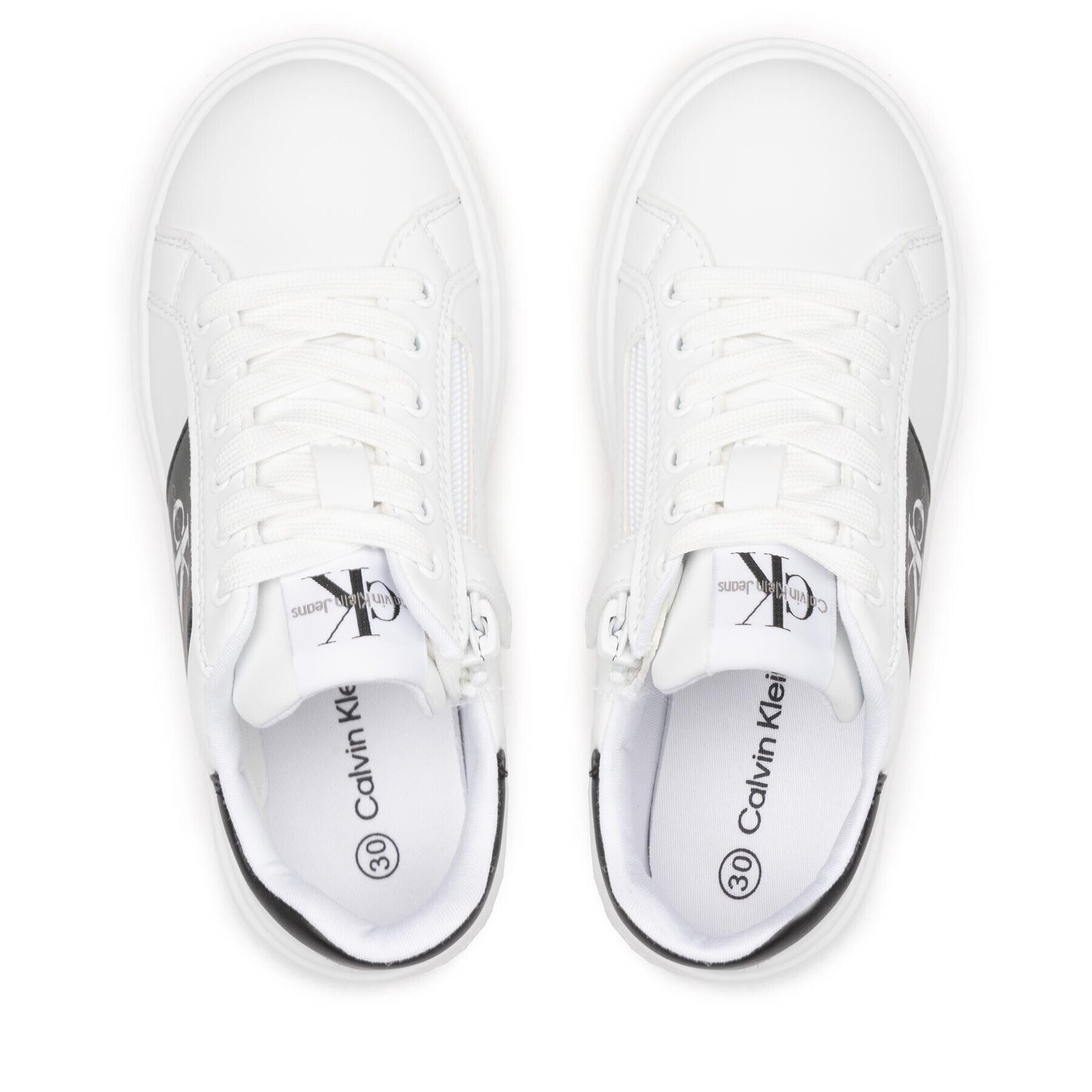 Calvin Klein Jeans Sneakersy Low Cut Lace-Up V3X9-80338-1355 M Bílá - Pepit.cz