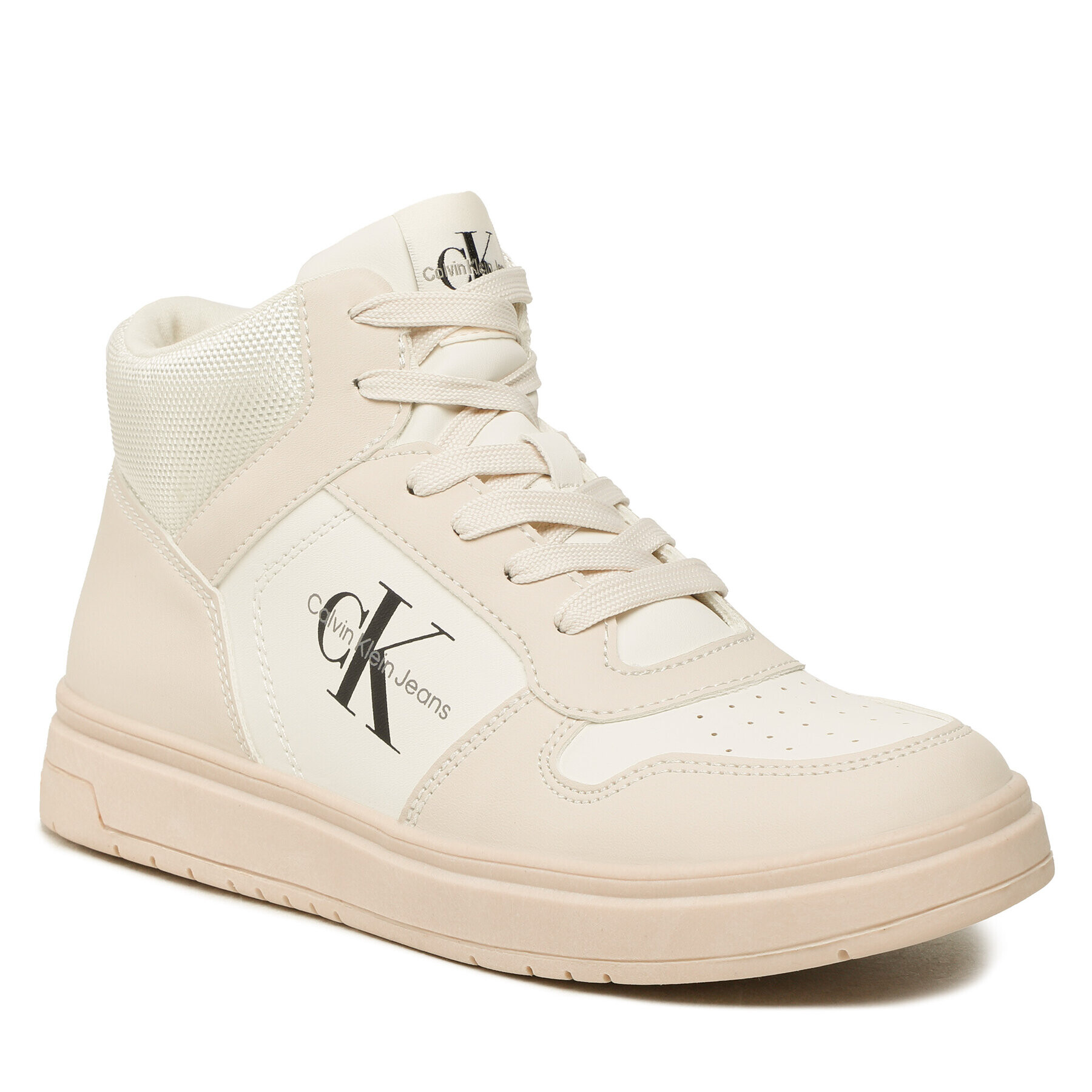 Calvin Klein Jeans Sneakersy Low Cut Lace-Up V3X9-80555-1355 S Béžová - Pepit.cz