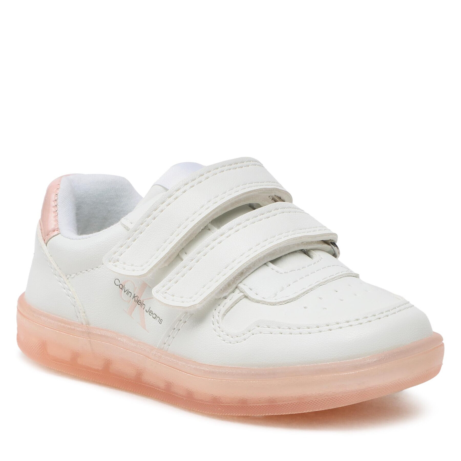 Calvin Klein Jeans Sneakersy Low Cut Velcro Sneaker V1A9-80466-1355 S Bílá - Pepit.cz