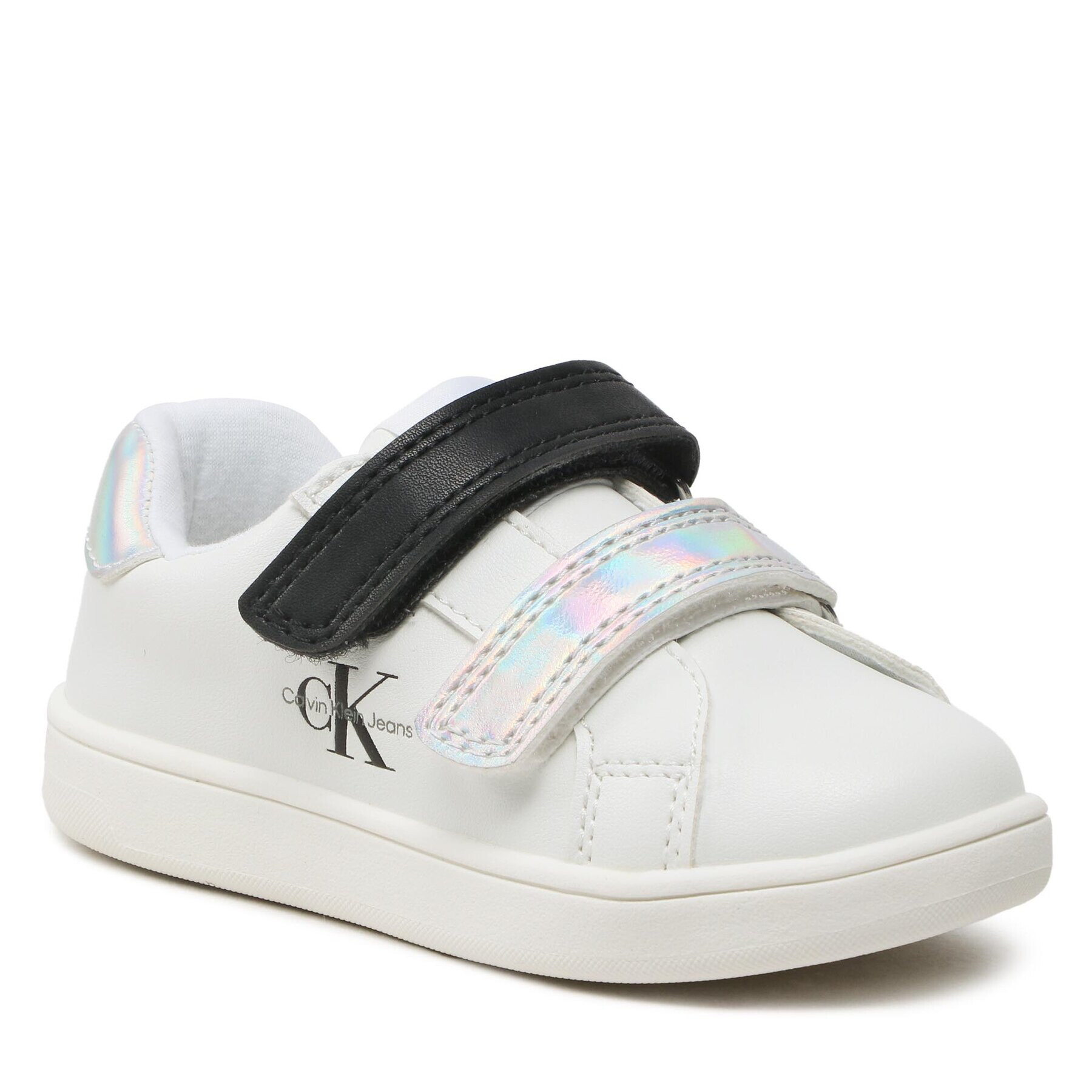 Calvin Klein Jeans Sneakersy Low Cut Velcro Sneaker V1A9-80467-1355 S Bílá - Pepit.cz