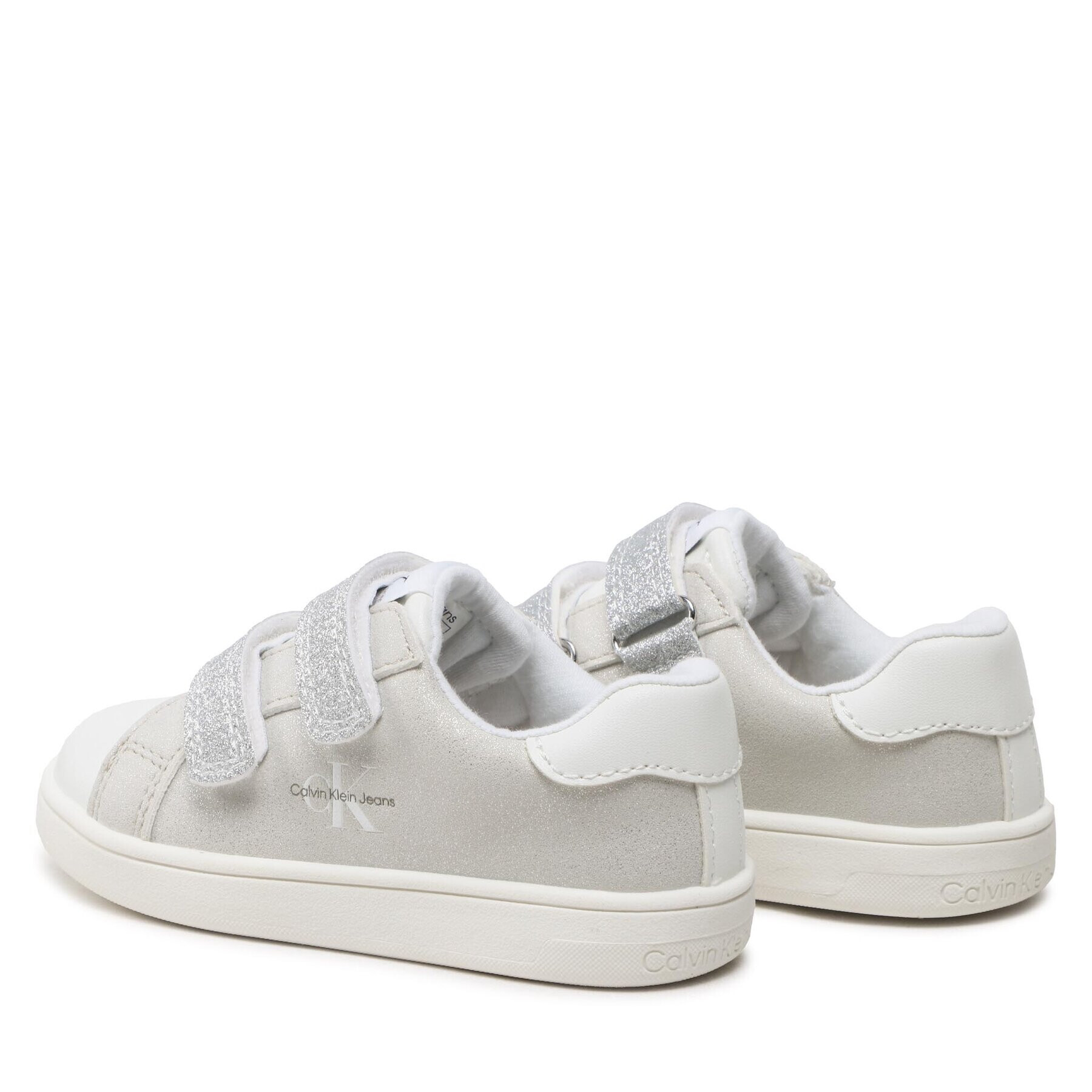 Calvin Klein Jeans Sneakersy Low Cut Velcro Sneaker V1A9-80468-1459 S Stříbrná - Pepit.cz