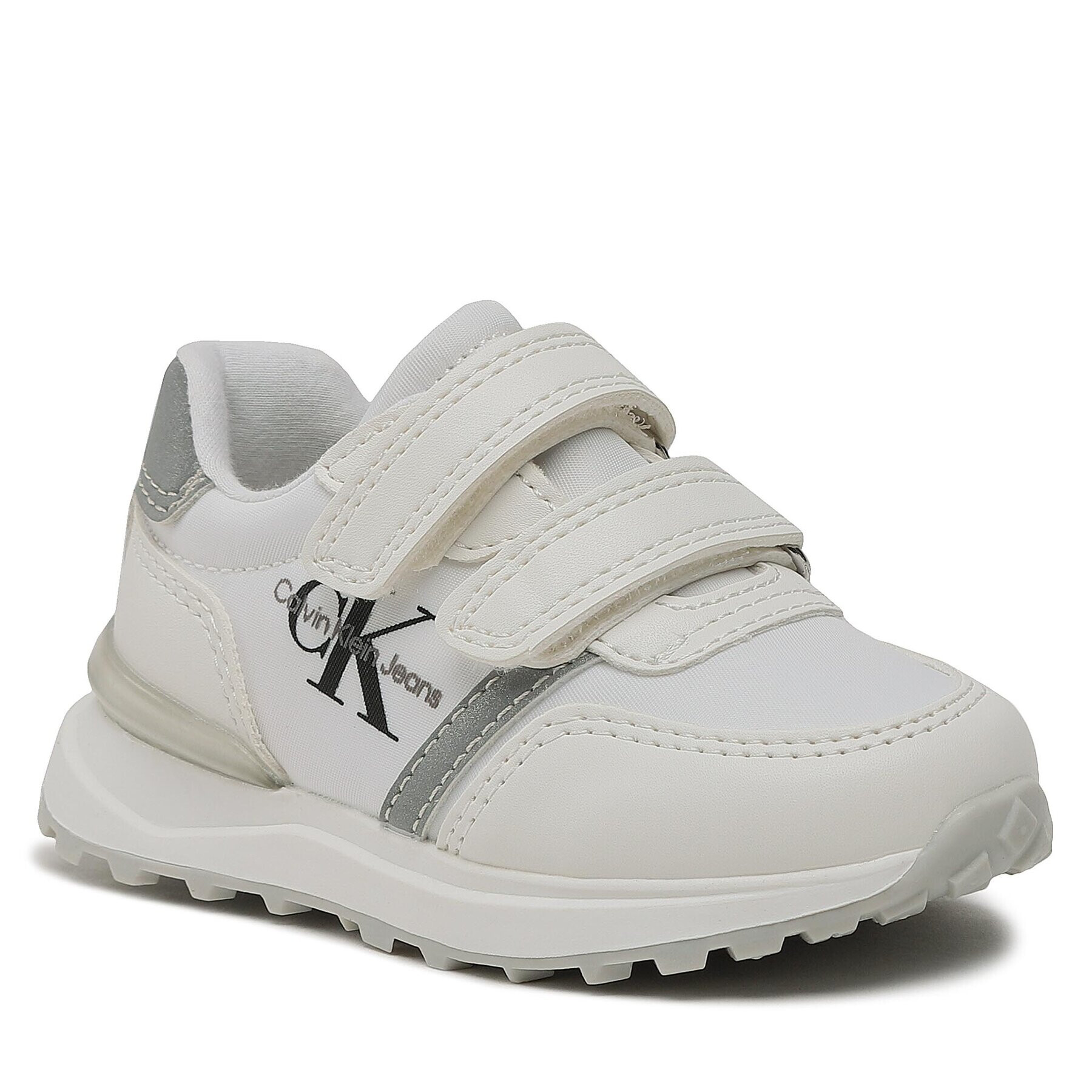 Calvin Klein Jeans Sneakersy Low Cut Velcro Sneaker V1B9-80573-1594 M Bílá - Pepit.cz