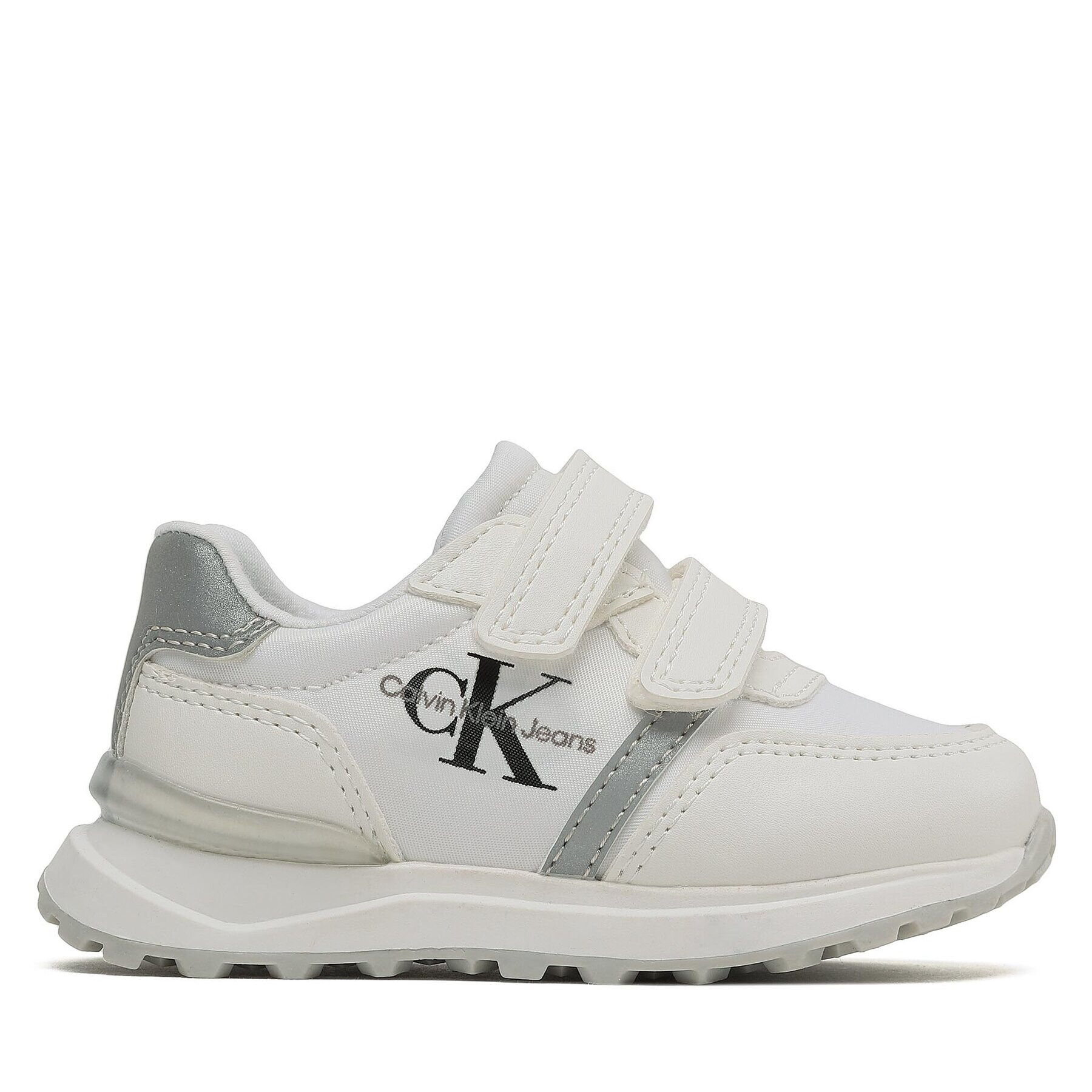 Calvin Klein Jeans Sneakersy Low Cut Velcro Sneaker V1B9-80573-1594 M Bílá - Pepit.cz