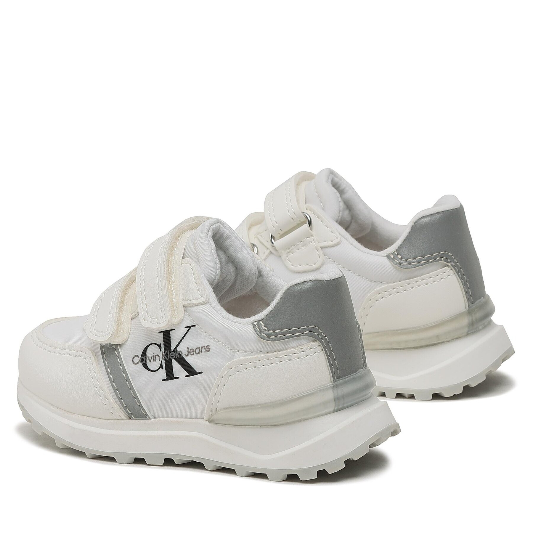 Calvin Klein Jeans Sneakersy Low Cut Velcro Sneaker V1B9-80573-1594 M Bílá - Pepit.cz