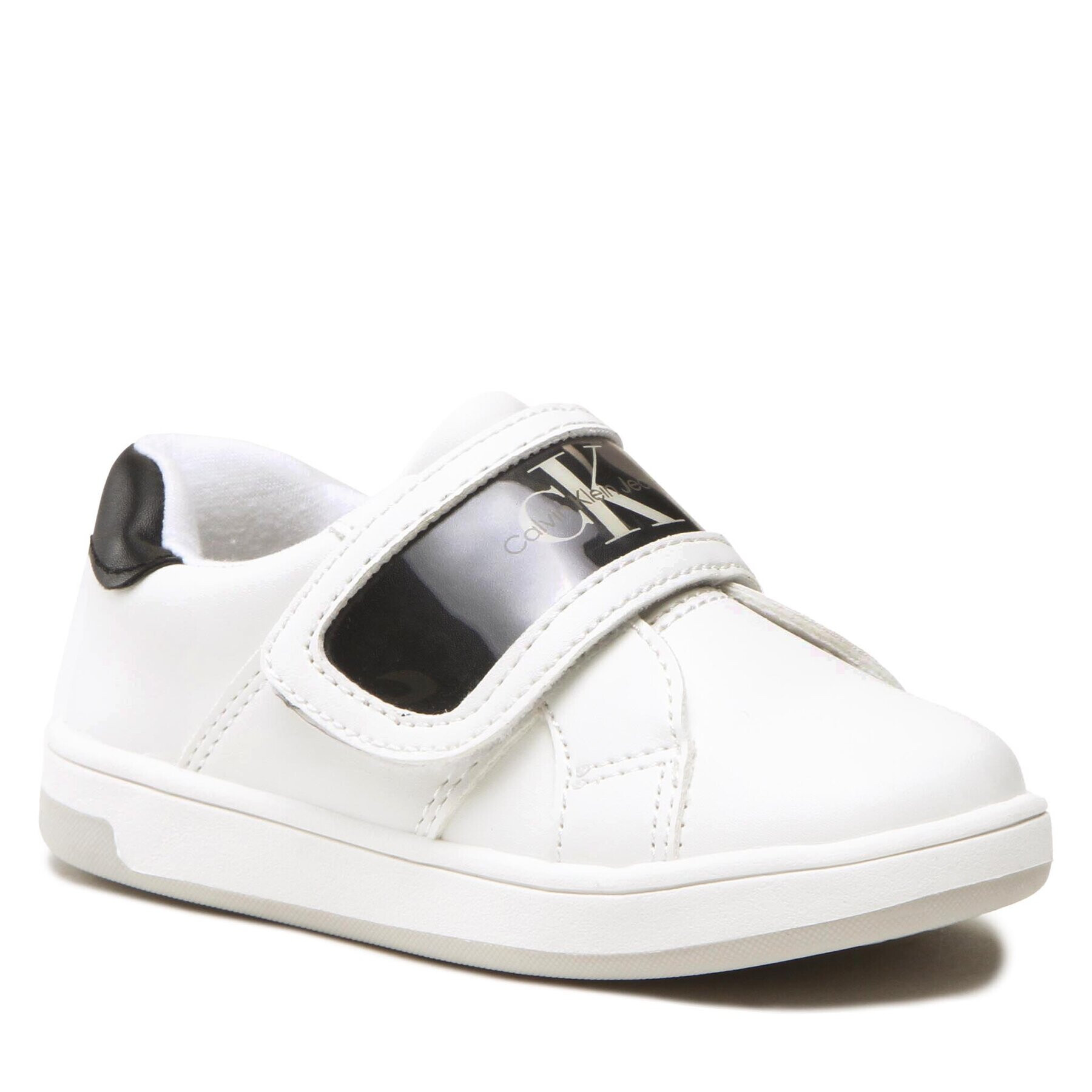 Calvin Klein Jeans Sneakersy Low Cut Velcro Sneaker V1X9-80547-1355 S Bílá - Pepit.cz