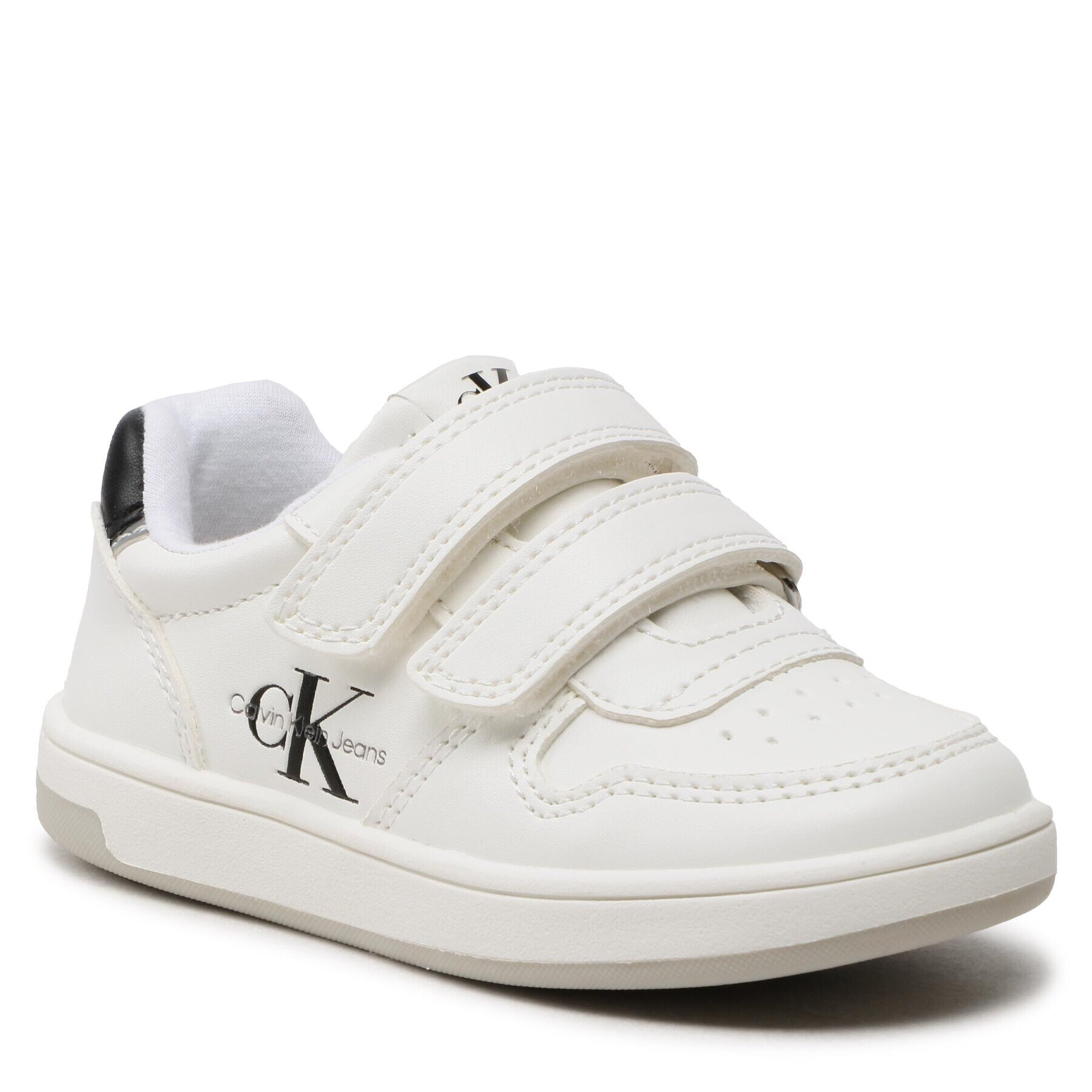 Calvin Klein Jeans Sneakersy Low Cut Velcro Sneaker V1X9-80548-1355 S Bílá - Pepit.cz