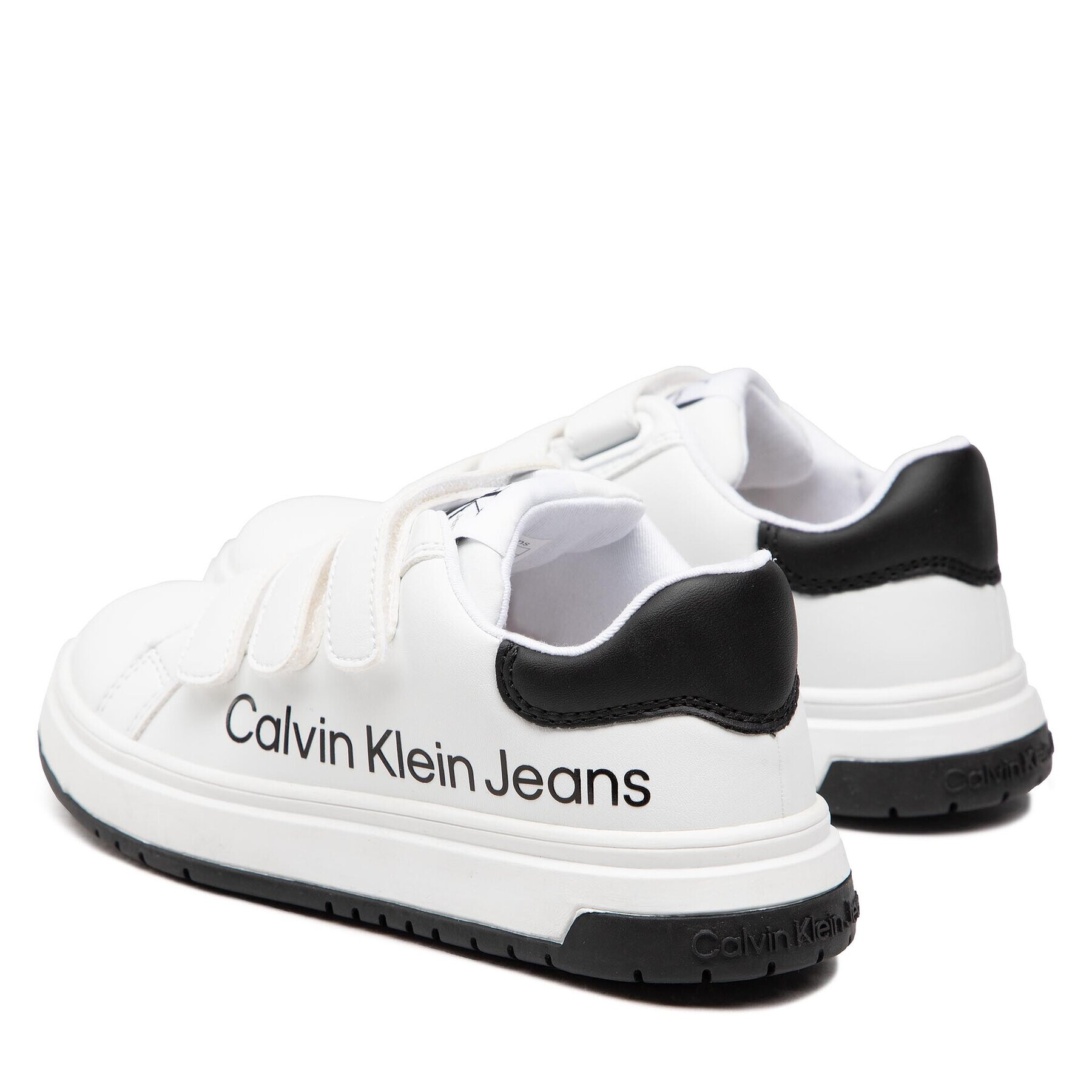 Calvin Klein Jeans Sneakersy Low Cut Velcro Sneaker V3X9-80335-1355 M Bílá - Pepit.cz