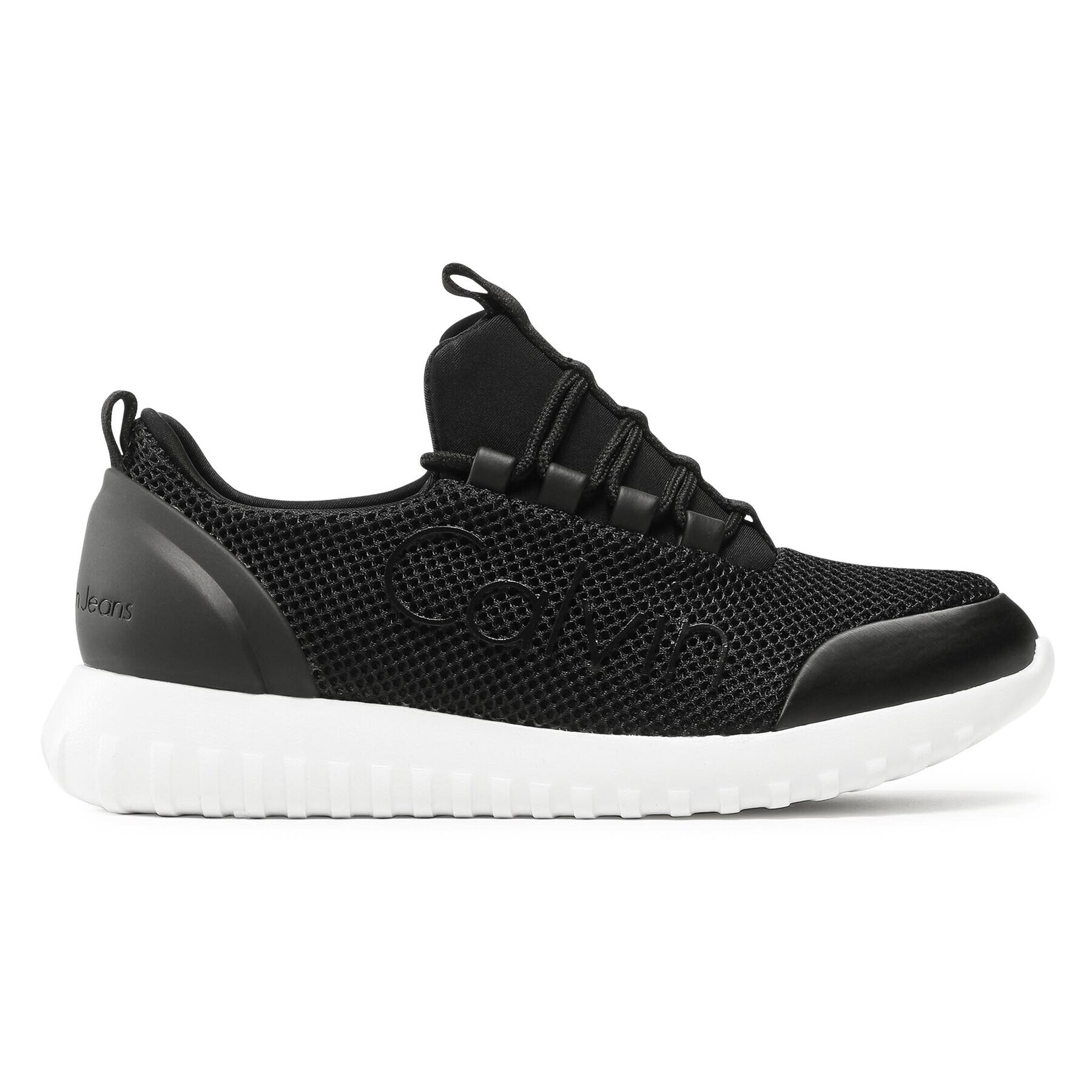 Calvin Klein Jeans Sneakersy Runner Sneaker Laceup Mesh YW0YW00165 Černá - Pepit.cz