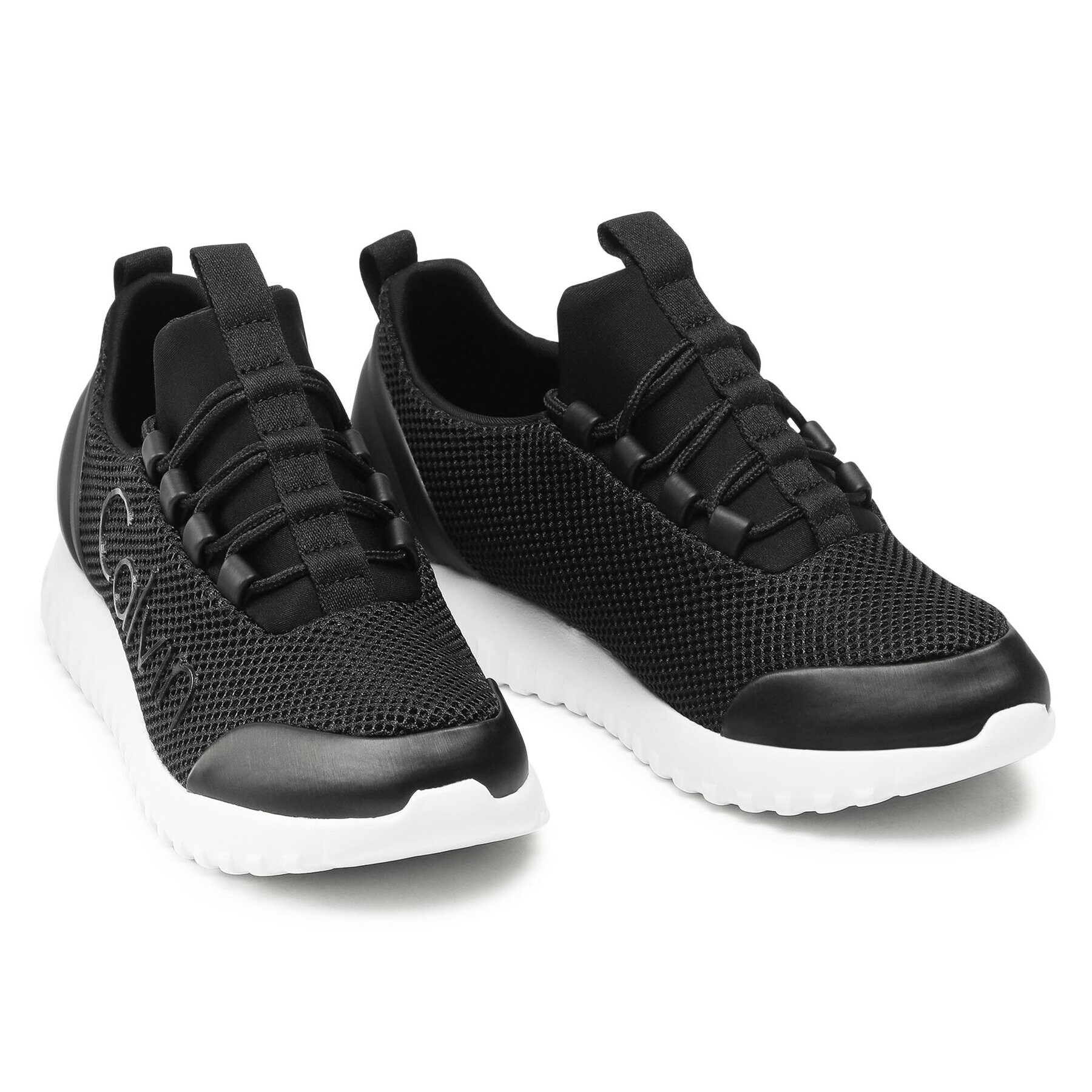 Calvin Klein Jeans Sneakersy Runner Sneaker Laceup Mesh YW0YW00165 Černá - Pepit.cz