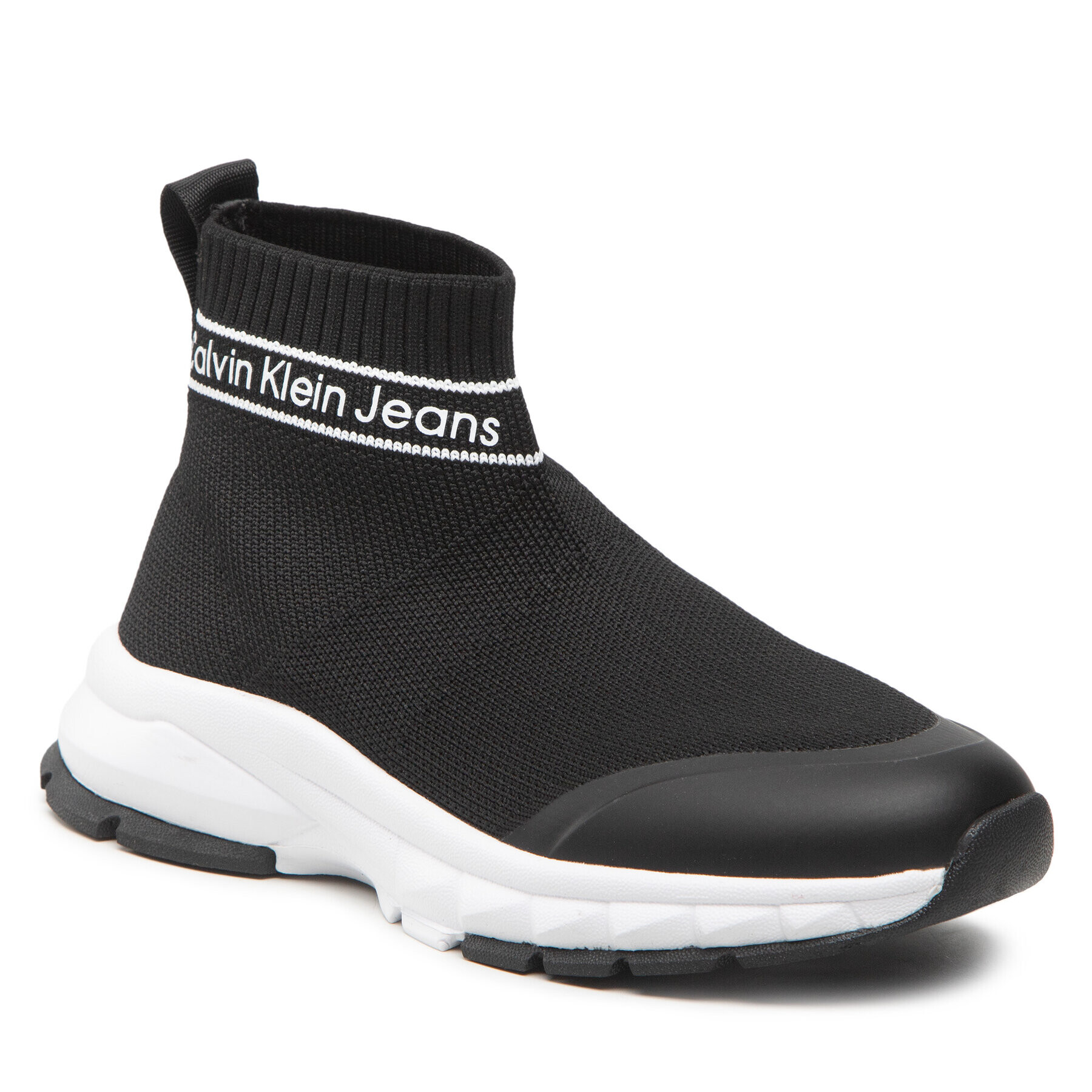 Calvin Klein Jeans Sneakersy Sock Sneaker V3X9-80394-0702 M Černá - Pepit.cz