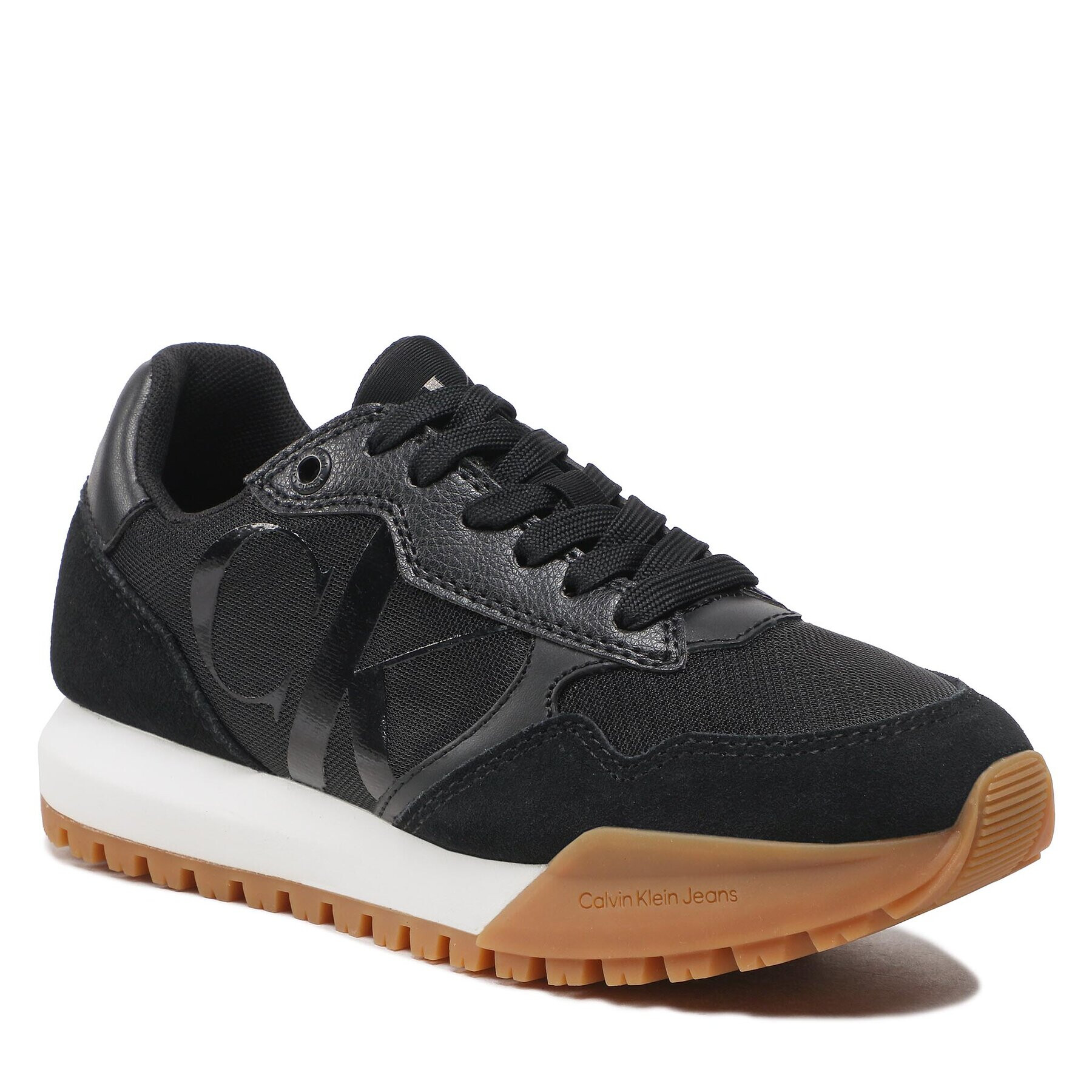 Calvin Klein Jeans Sneakersy Toothy Runner Bold Mono W YW0YW00884 Černá - Pepit.cz