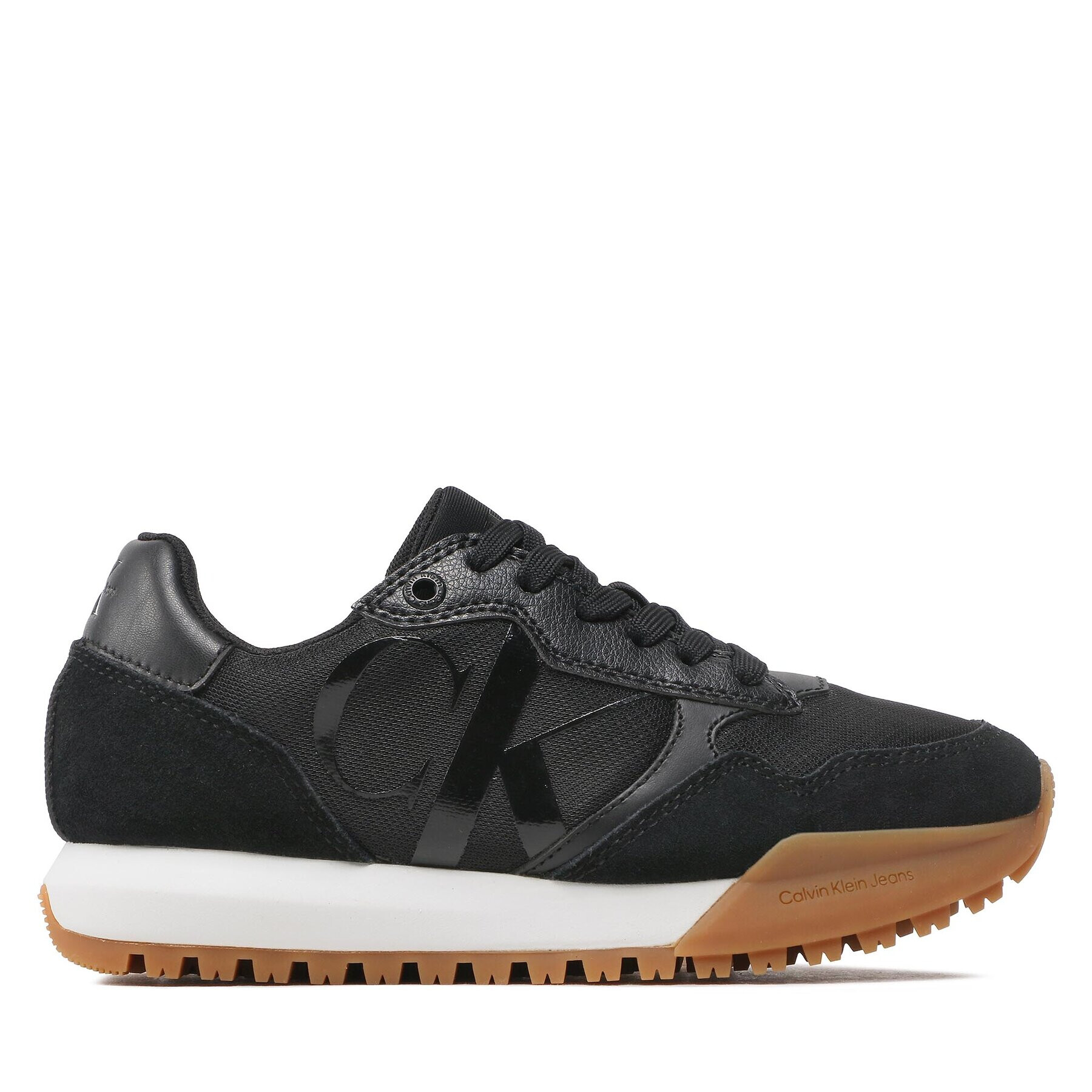 Calvin Klein Jeans Sneakersy Toothy Runner Bold Mono W YW0YW00884 Černá - Pepit.cz