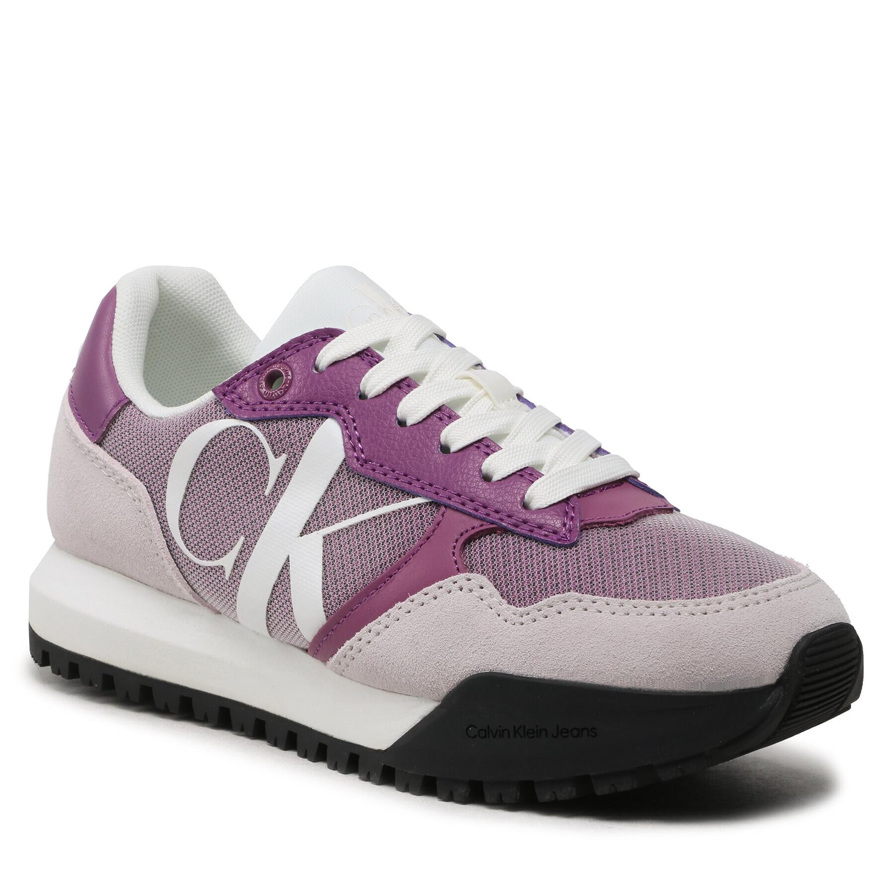 Calvin Klein Jeans Sneakersy Toothy Runner Bold Mono YW0YW00884 Fialová - Pepit.cz