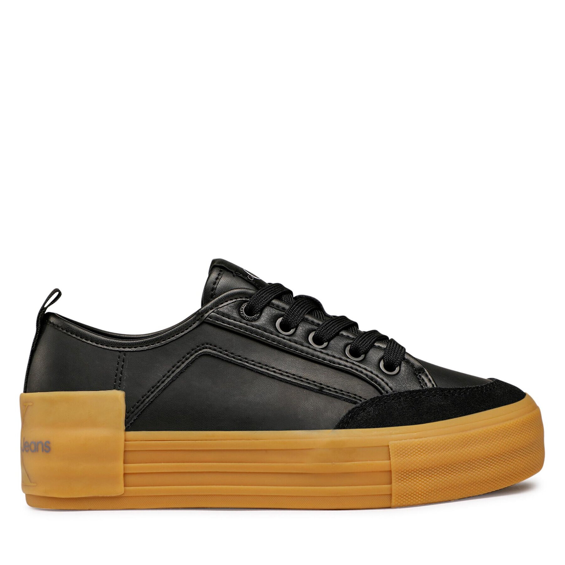 Calvin Klein Jeans Sneakersy Vulc Flatform Bold Lth-Su YW0YW00866 Černá - Pepit.cz